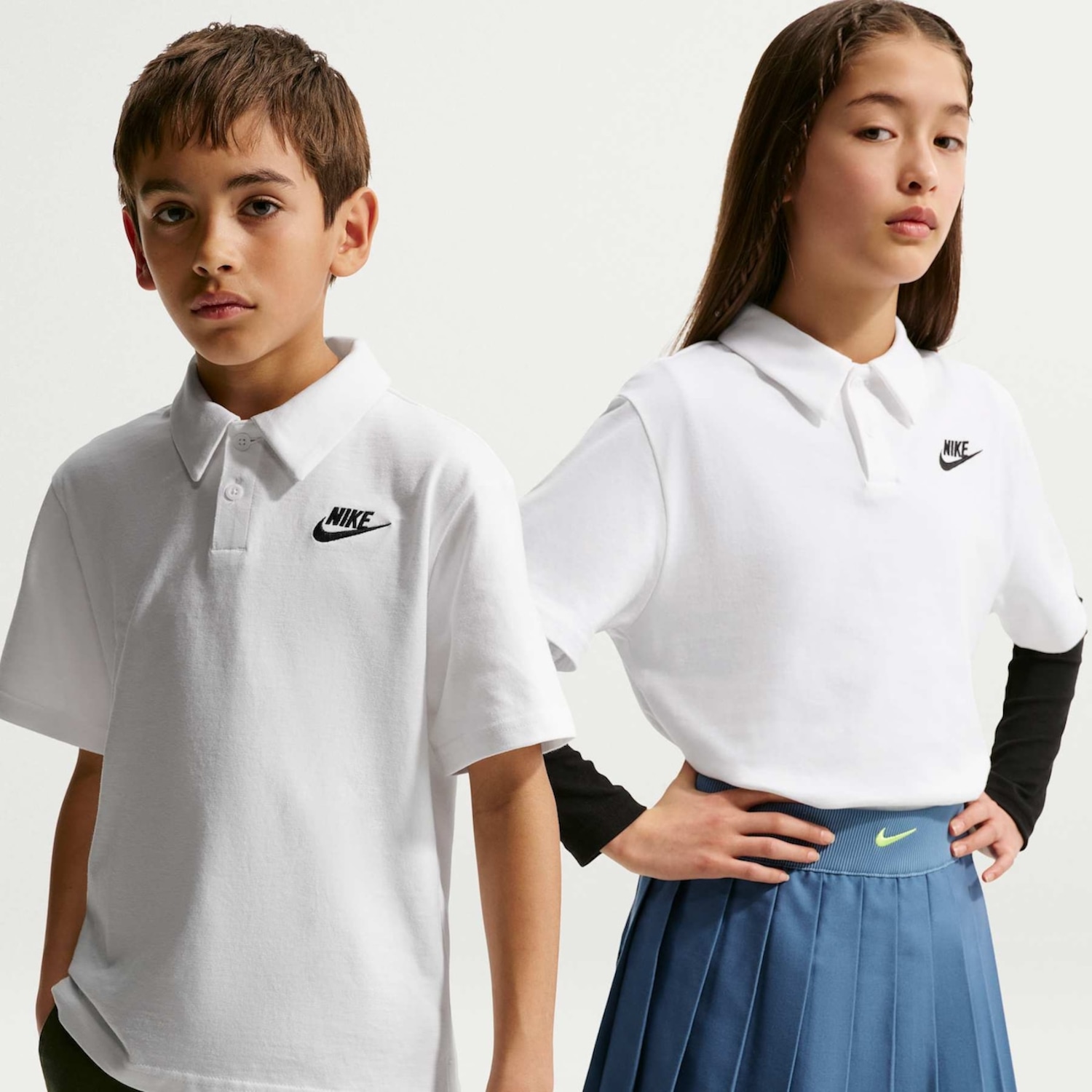 Camisa Polo Nike Sportswear Club Knit Infantil - Foto 1