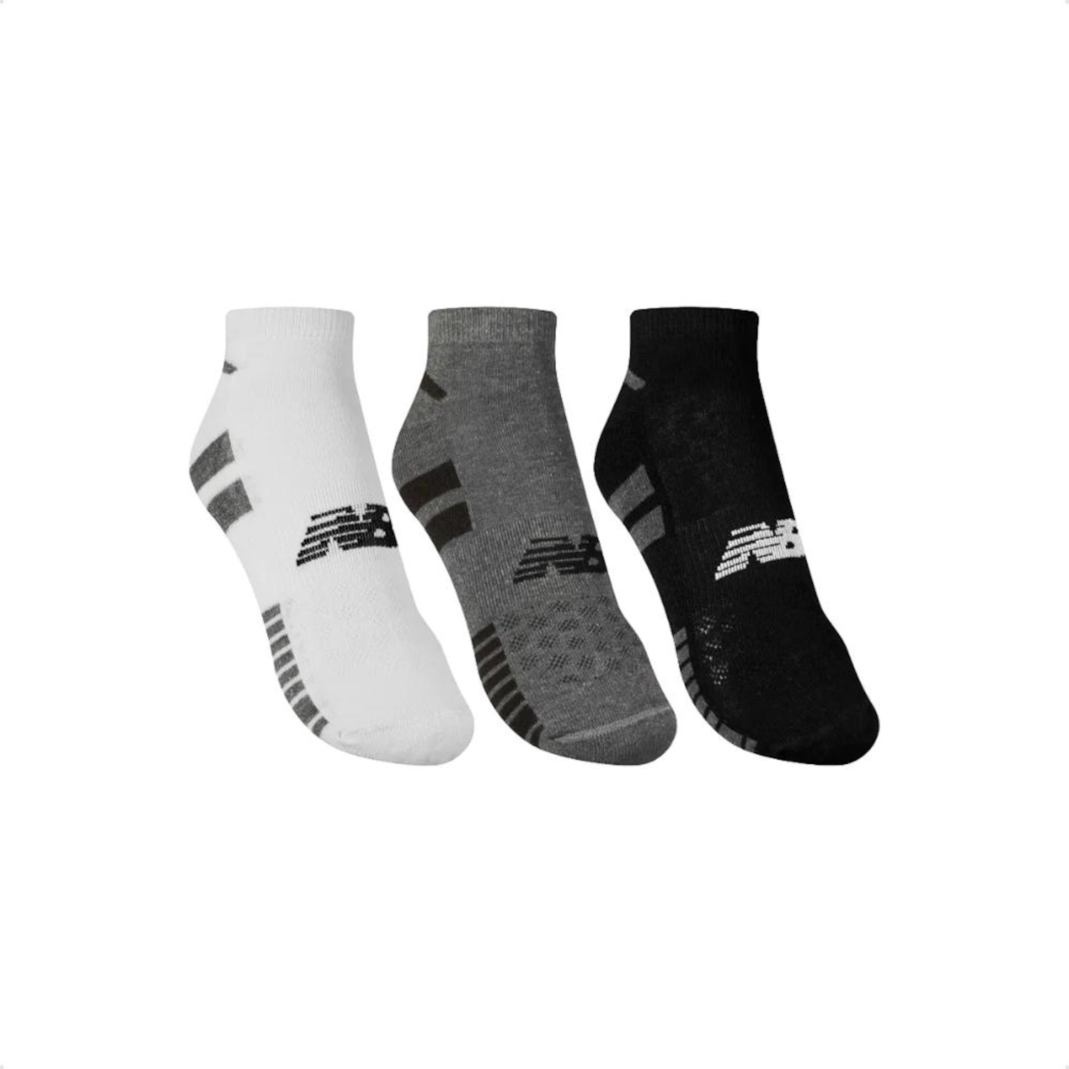 Kit Meia New Balance Cano Baixo - Masculino - 3 Pares - Foto 1
