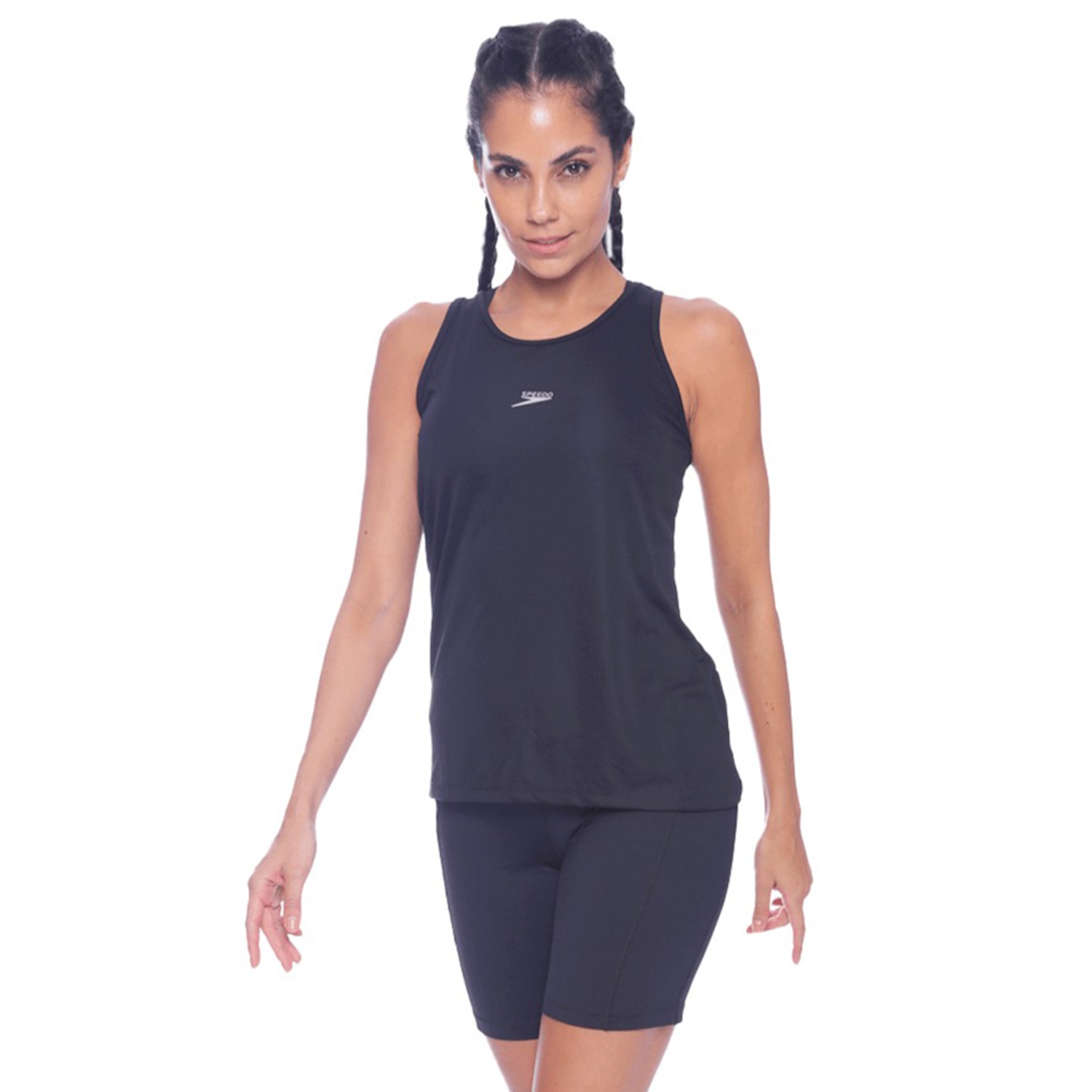 Regata Speedo Alongada Interlock Feminina - Foto 1