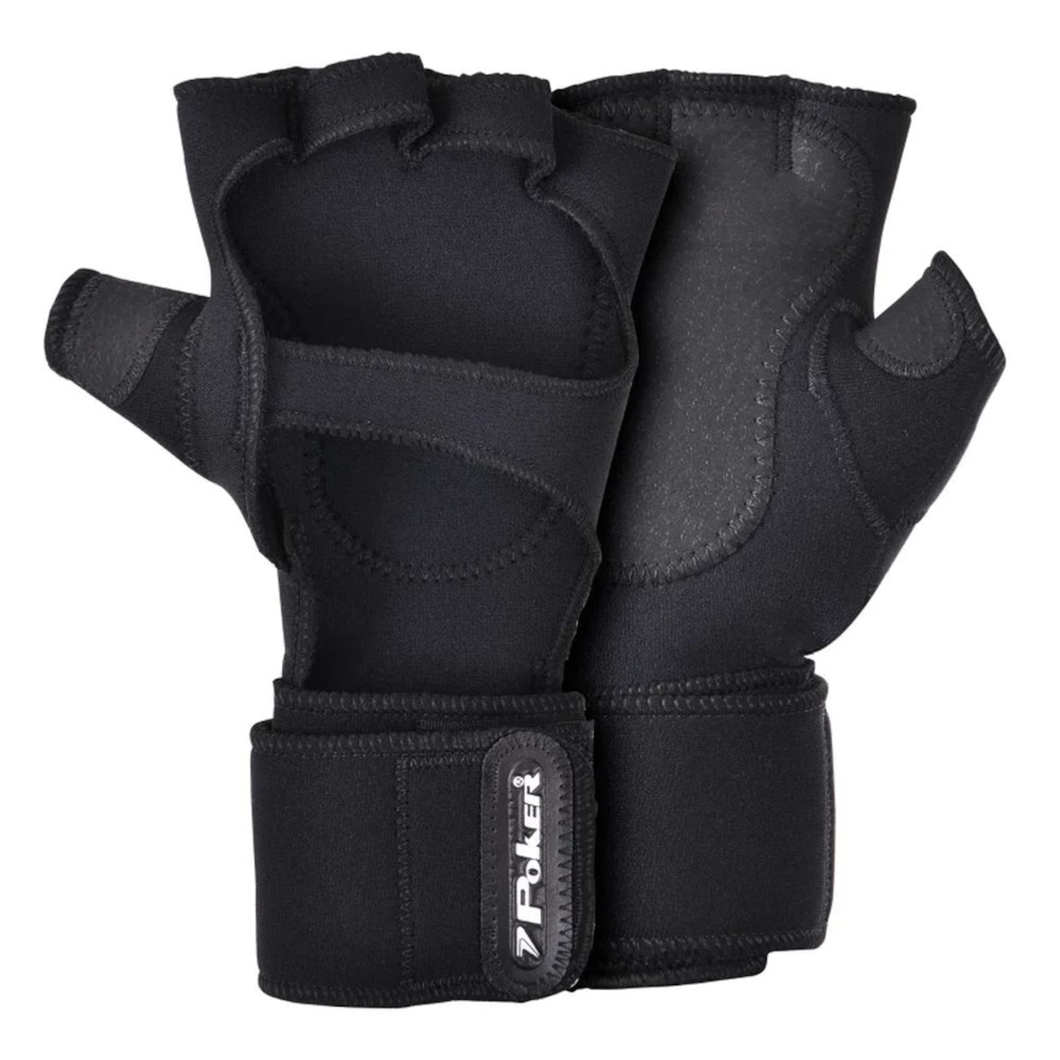Luva com Munhequeira Poker Neoprene - Foto 1