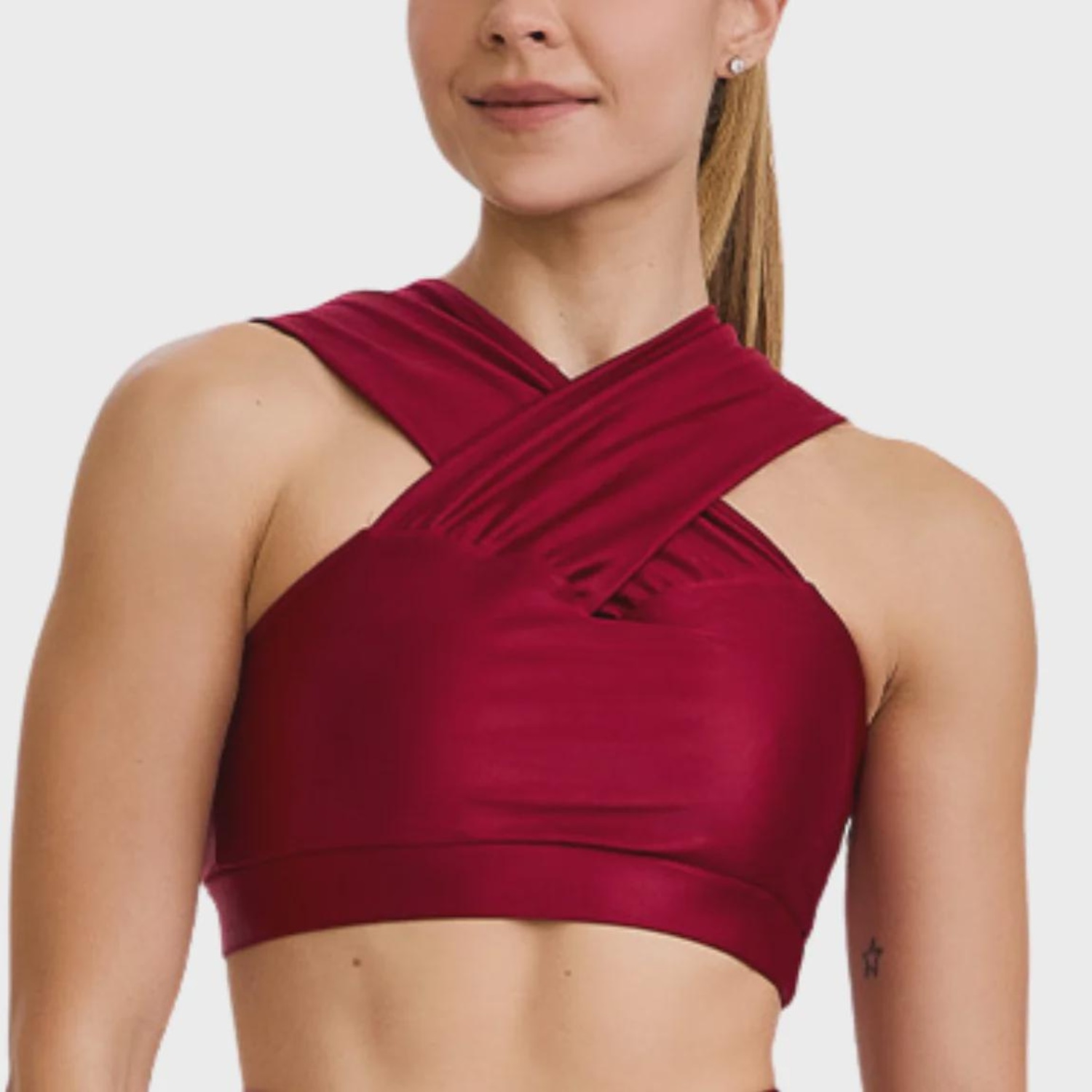 Top Fitness Caju Brasil Energy Alças Franzidas - Feminino - Foto 1