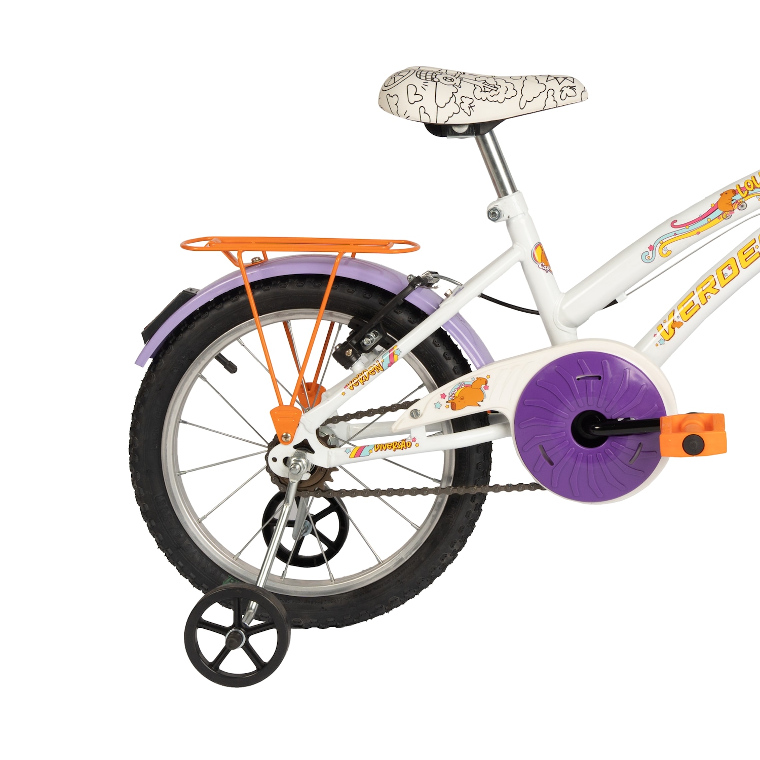 Bicicleta Aro 16 Lolla Branca Verden Bikes - Infantil - Foto 4