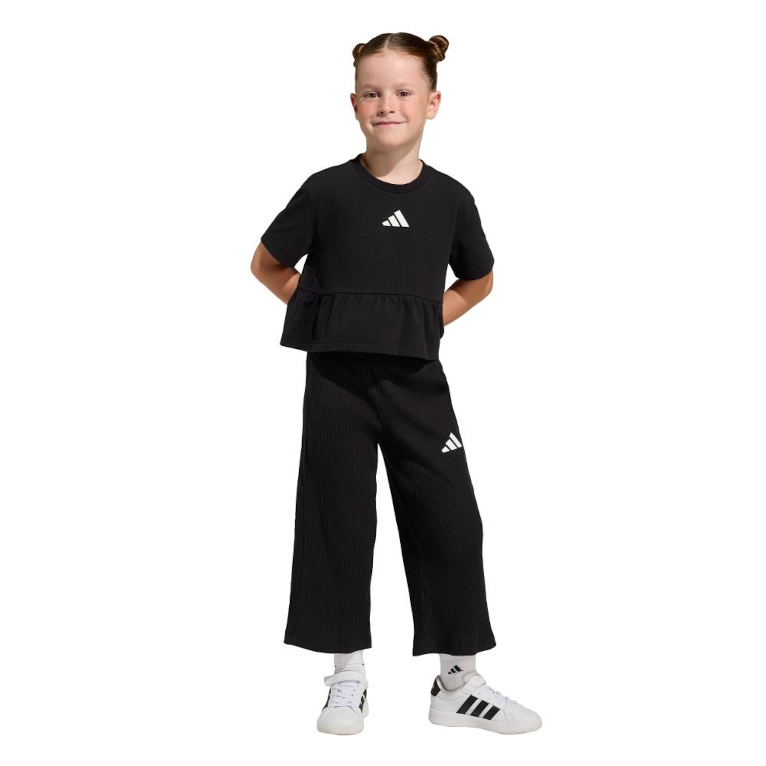 Conjunto de Moletom adidas Babados Seasonals - Infantil - Foto 1