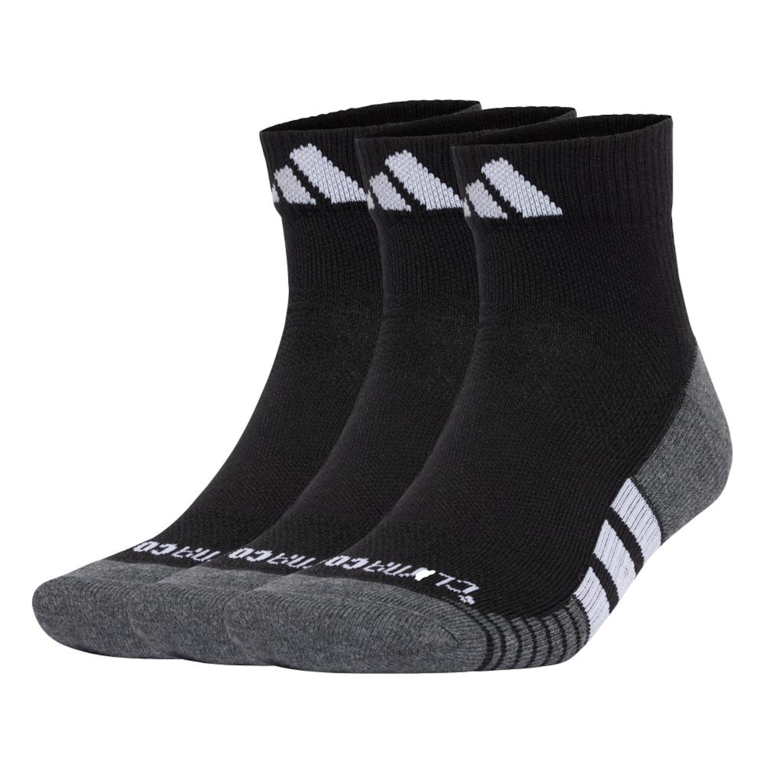 Kit Meias Cano Curto adidas Performance Climacool com 3 Pares - Adulto - Foto 1