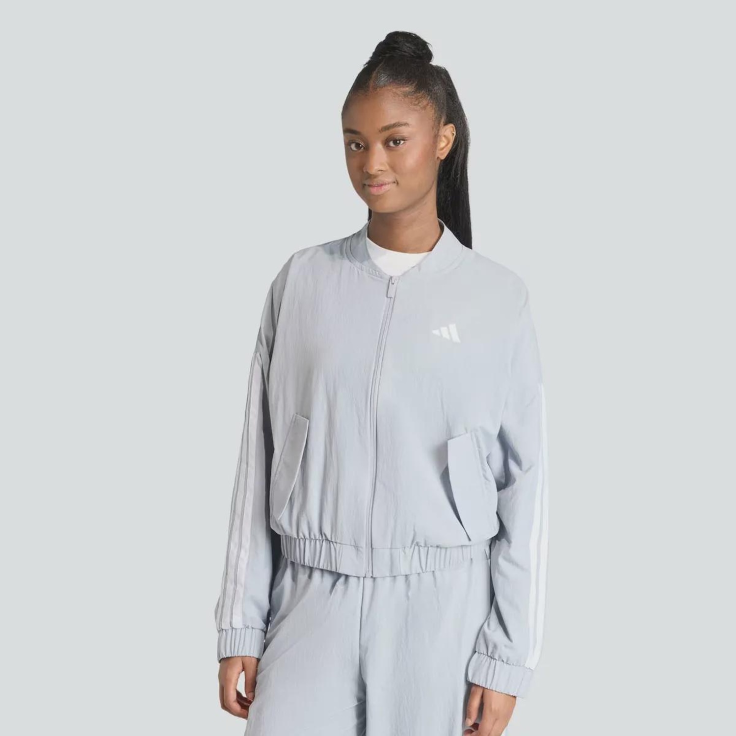 Jaqueta Feminina 3 Stripes WV Bomber adidas - Foto 1