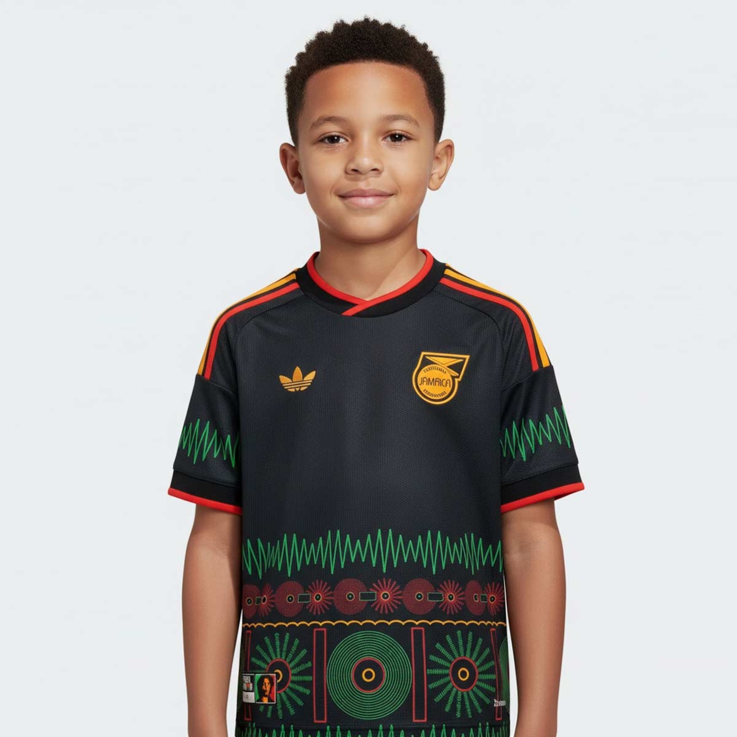 Camisa Jamaica Away 2026 adidas Infantil - Foto 1