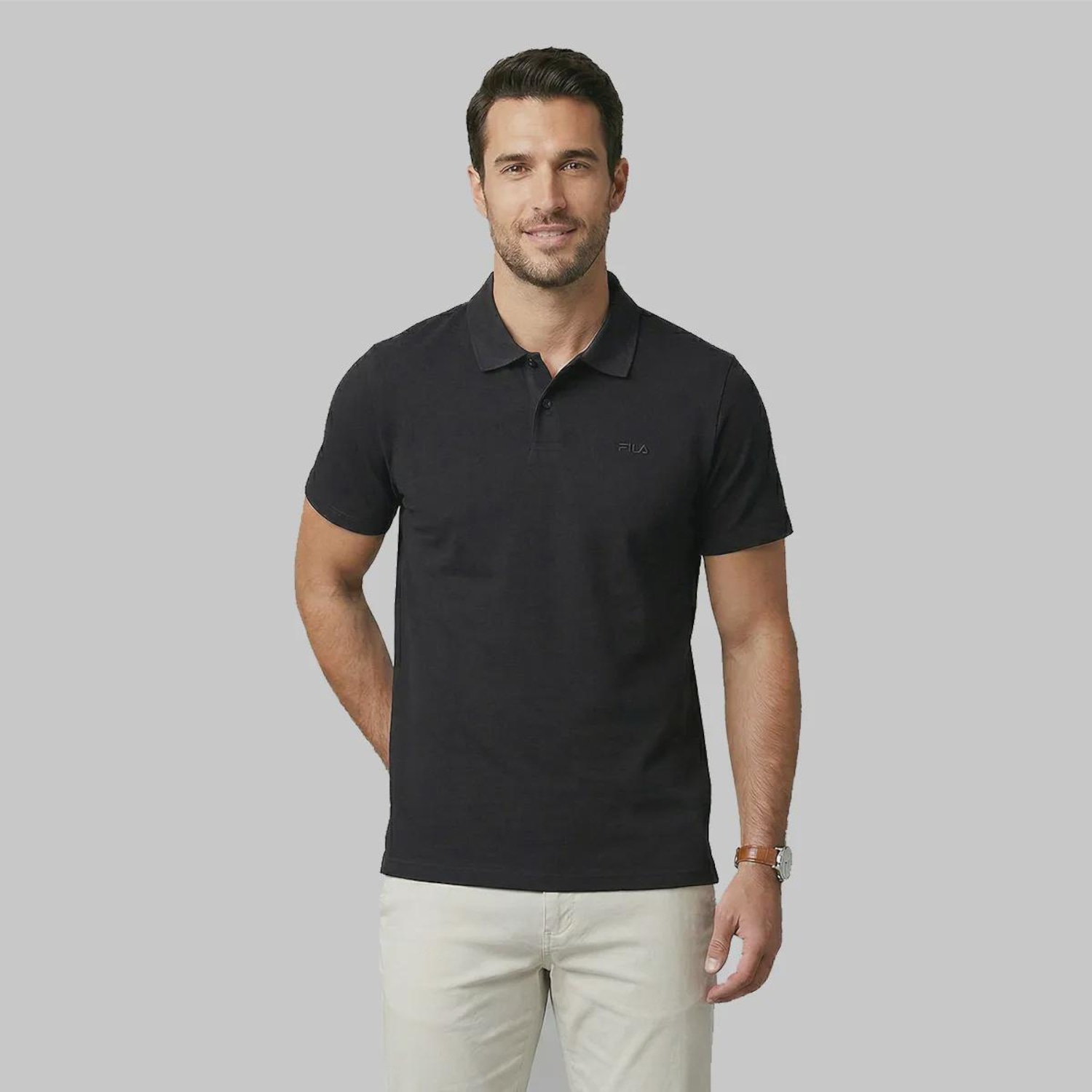 Camiseta Polo Masculina Regular Classic Fila - Foto 1