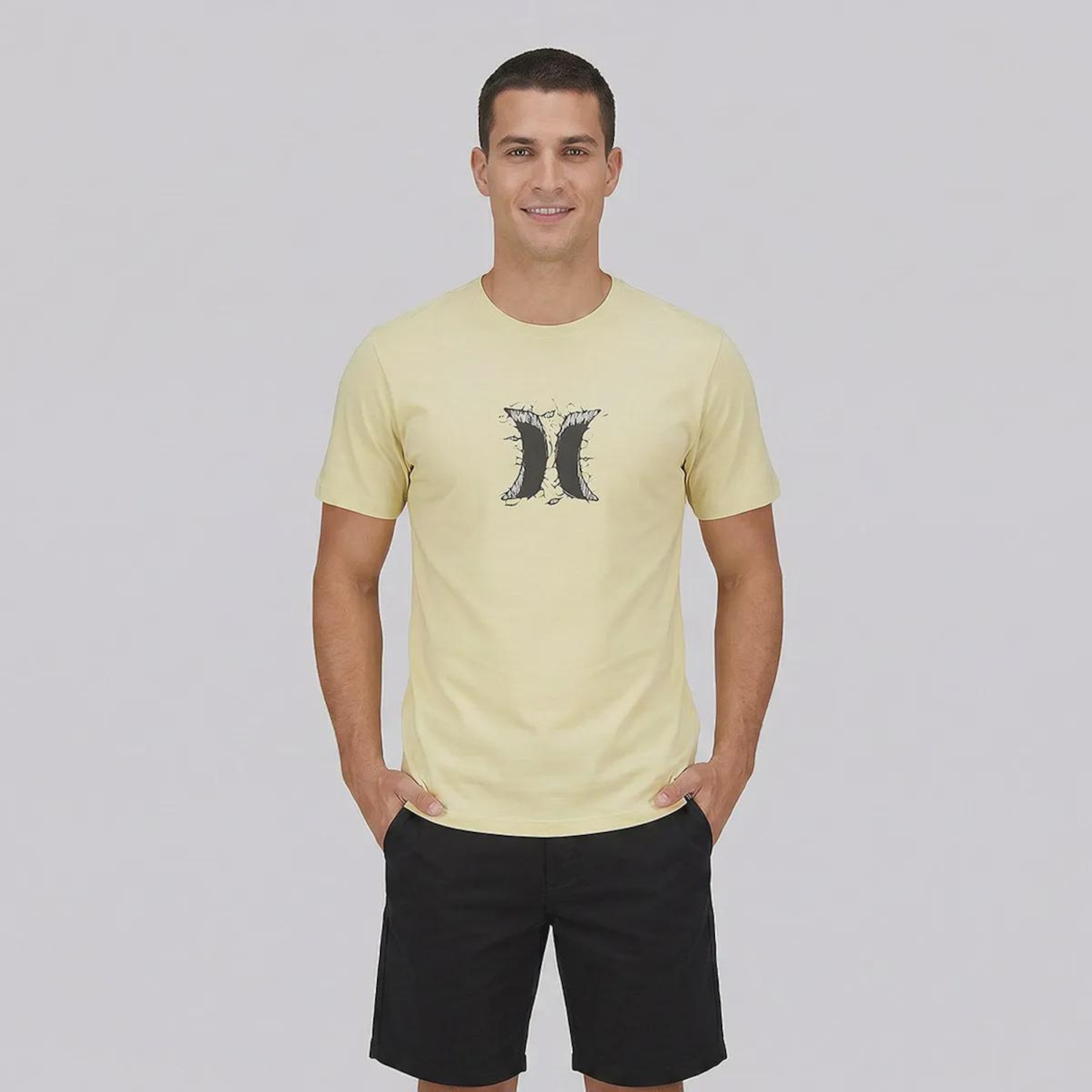 Camiseta Masculina Silk Hole Hurley - Foto 1