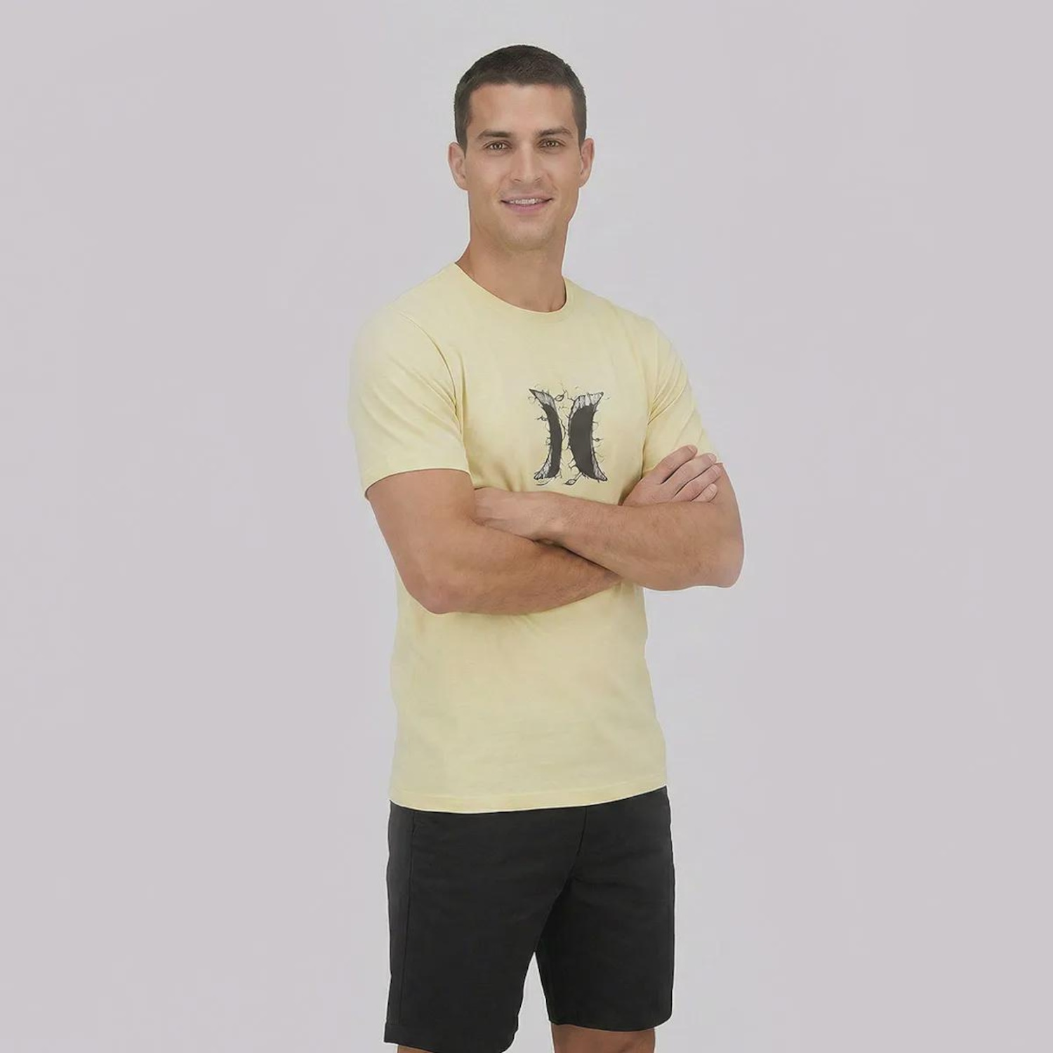 Camiseta Masculina Silk Hole Hurley - Foto 2