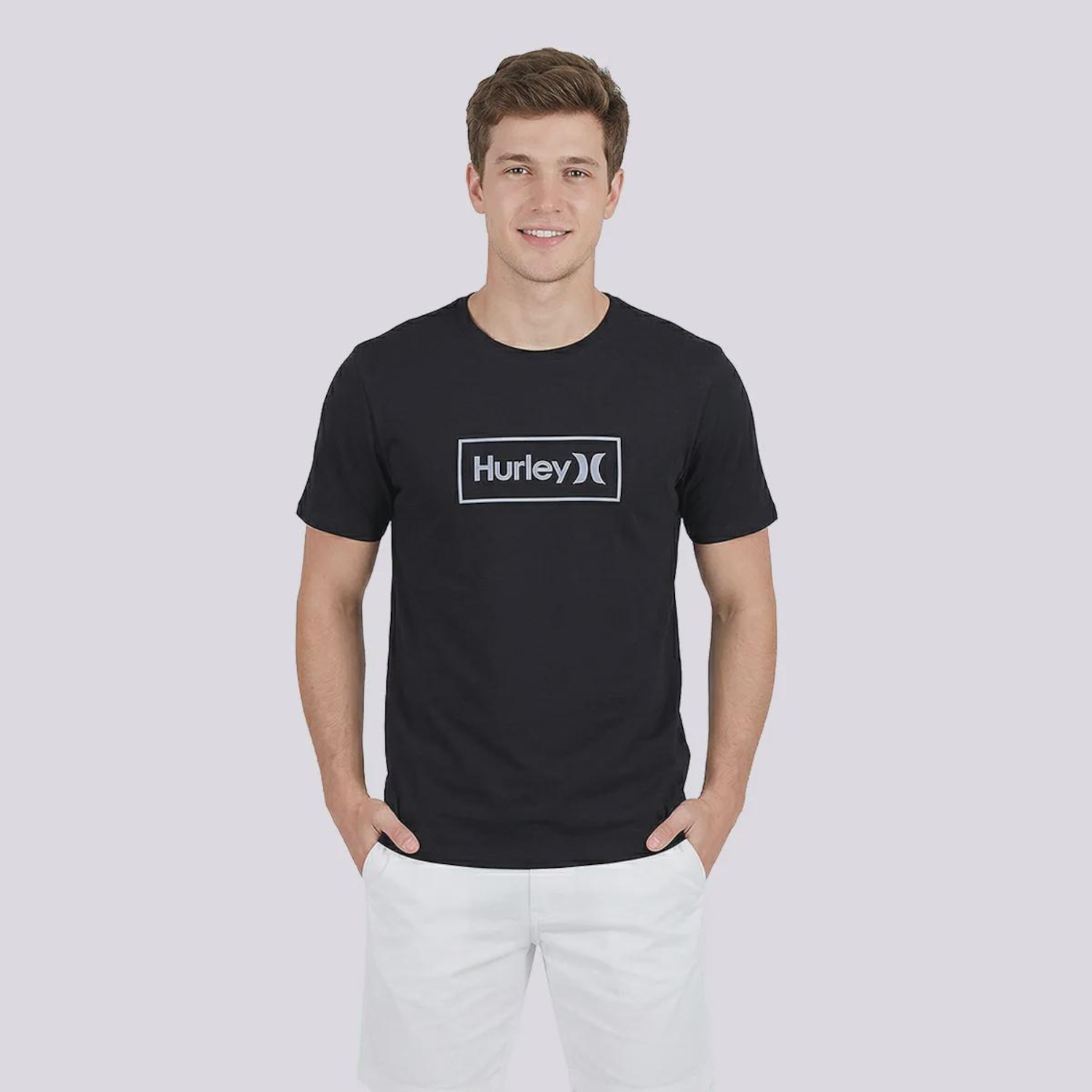 Camiseta Masculina Silk Box Relevo Hurley - Foto 1