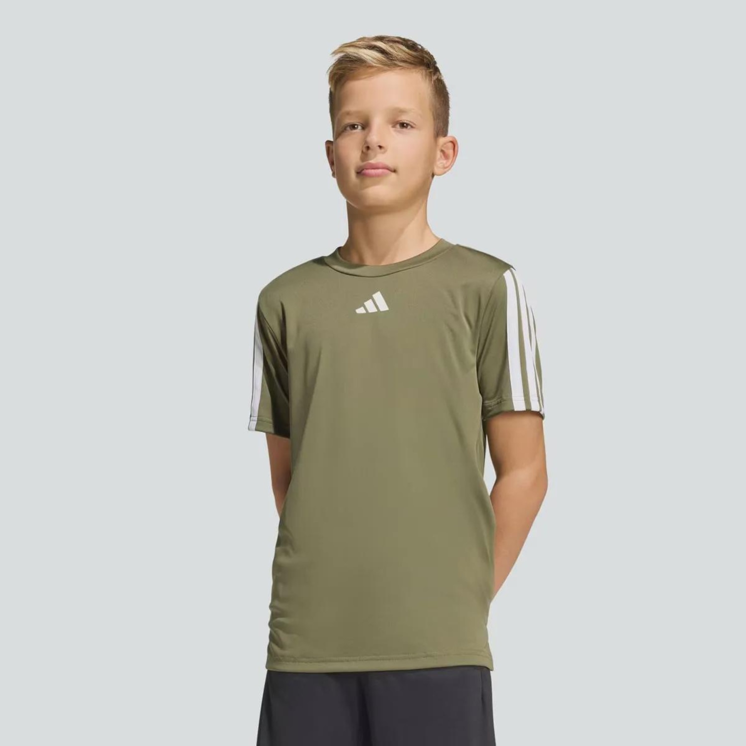 Camiseta Infantil 3 Stripes adidas - Foto 1