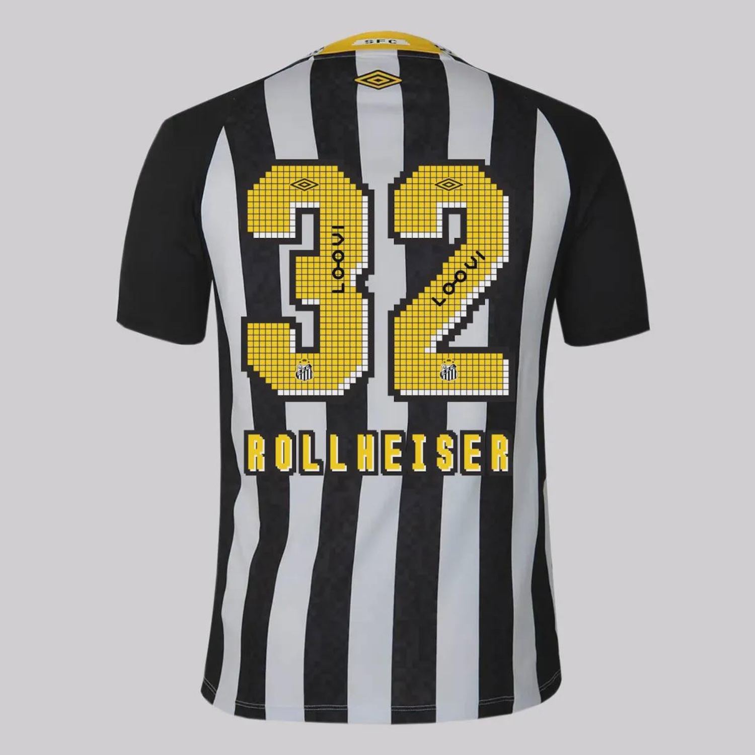 Camisa do Santos II 2025 32 Rollheiser Umbro Masculina - Foto 1