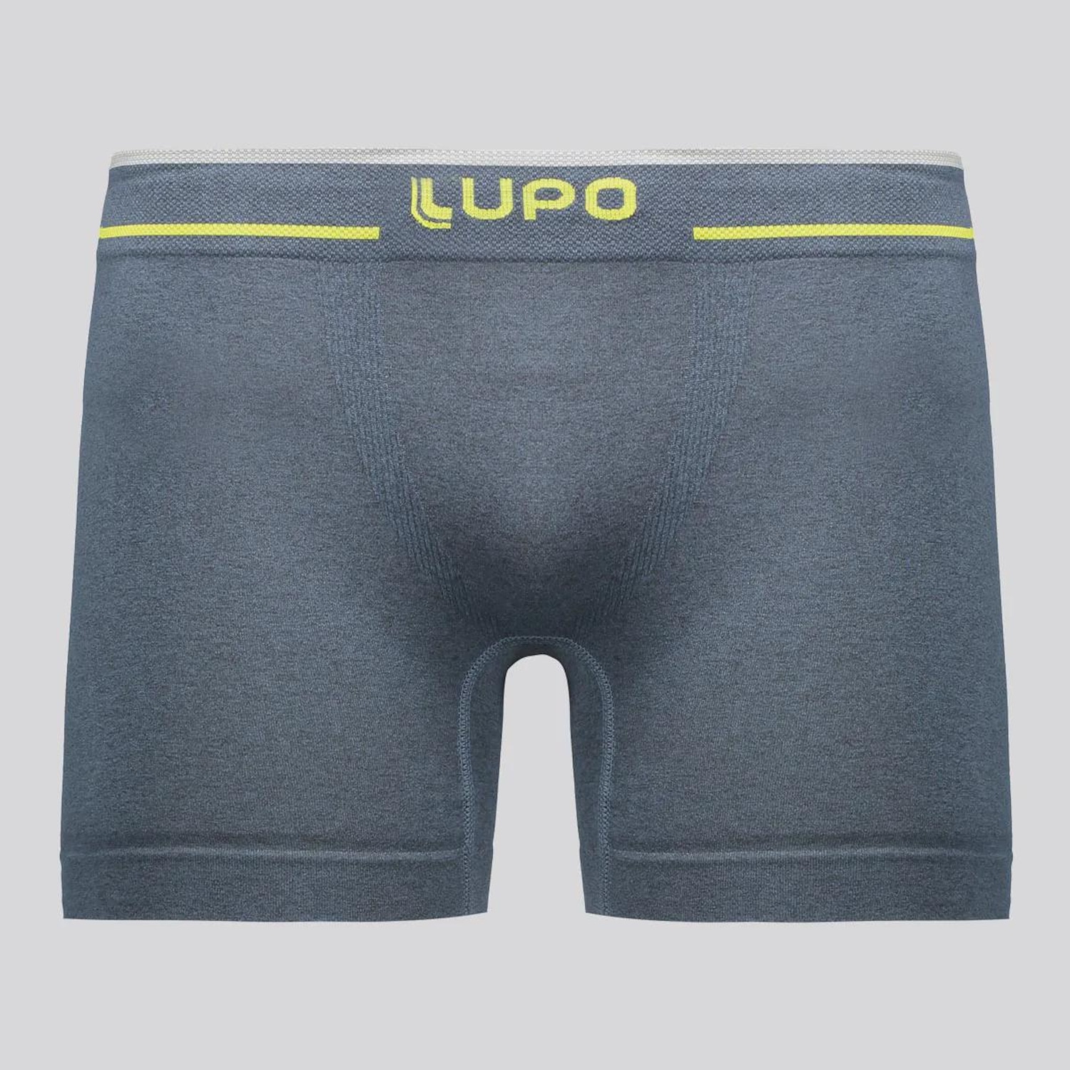 Cueca Boxer Lupo Microfibra Sem Costura Logo Adulta - Foto 1