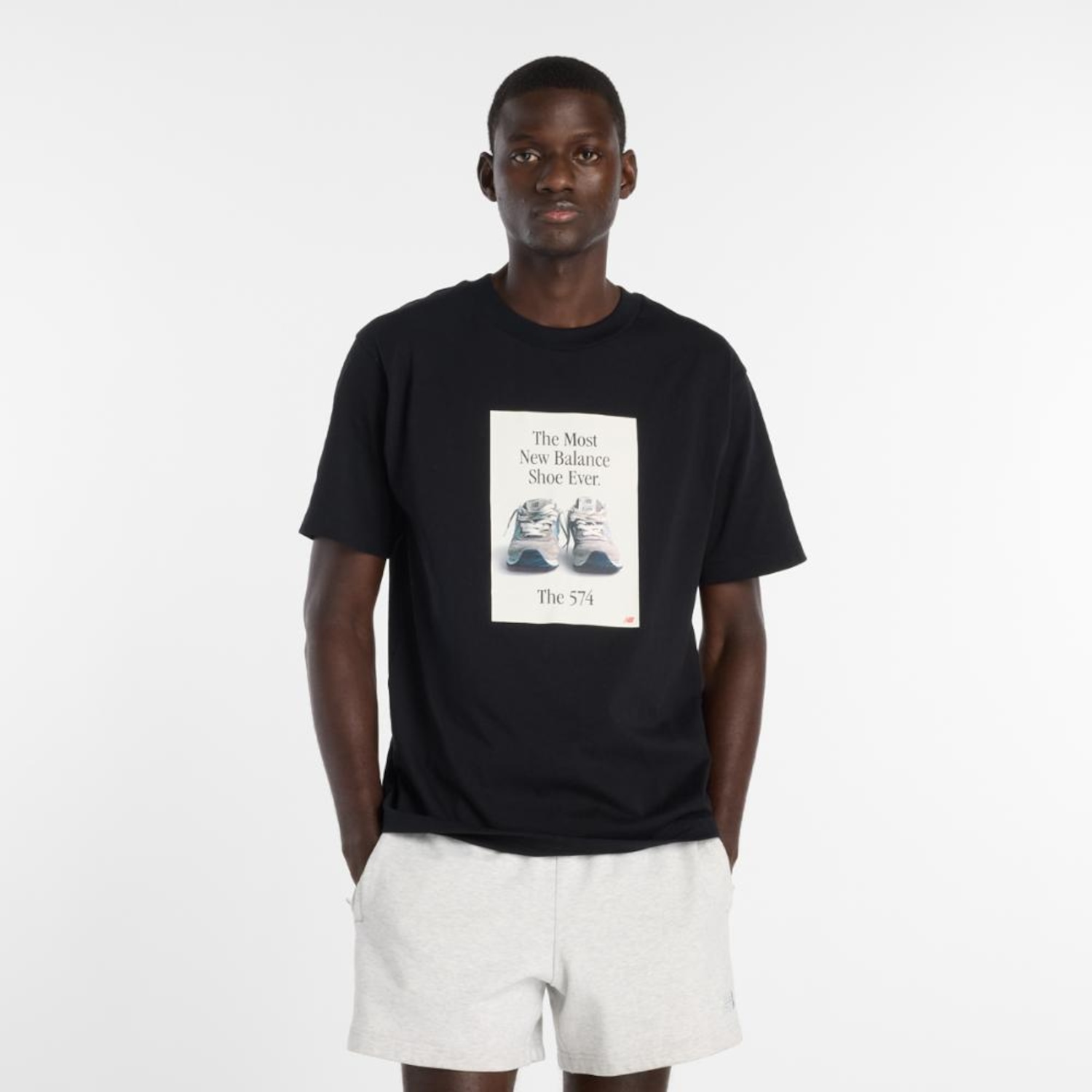 Camiseta New Balance 574 Ad Masculina - Foto 1