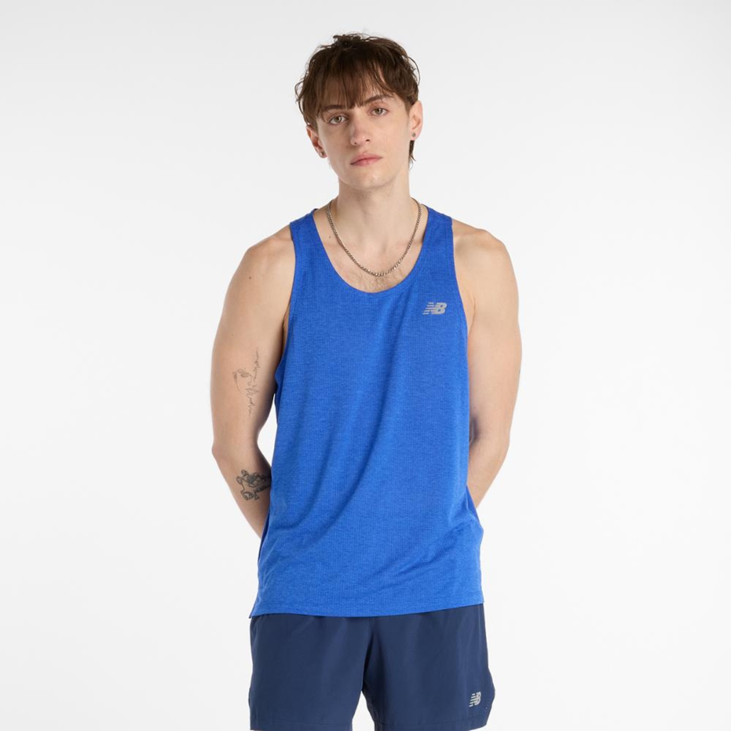 Camiseta Regata New Balance Atlhetics Run Masculina - Foto 1