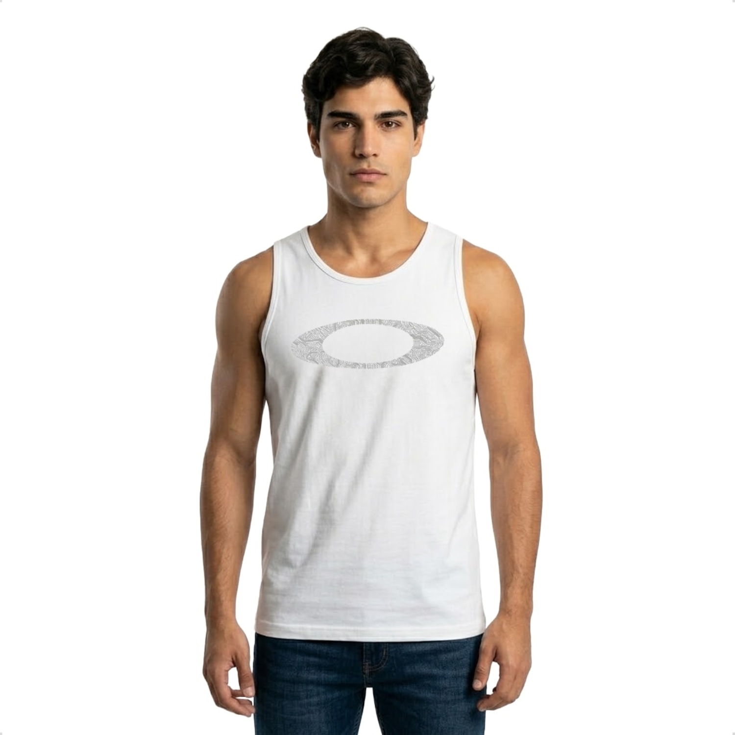 Camiseta Regata Oakley Ellipse Motherboard Tank Masculina - Foto 1