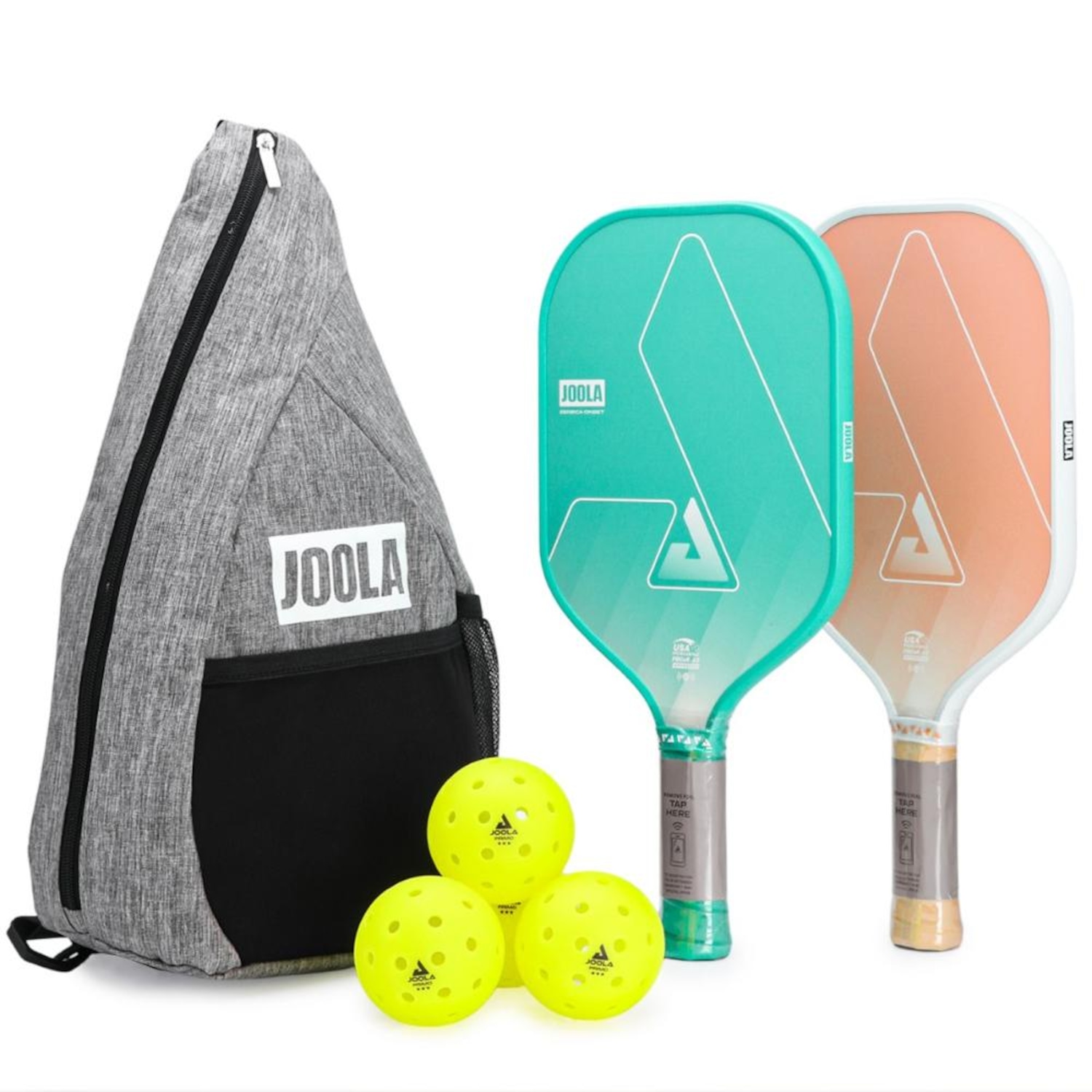 Kit de Pickleball Joola Seneca Onset - com 2 Raquetes 4 Bolas e 1 Bolsa - Adulto - Foto 1