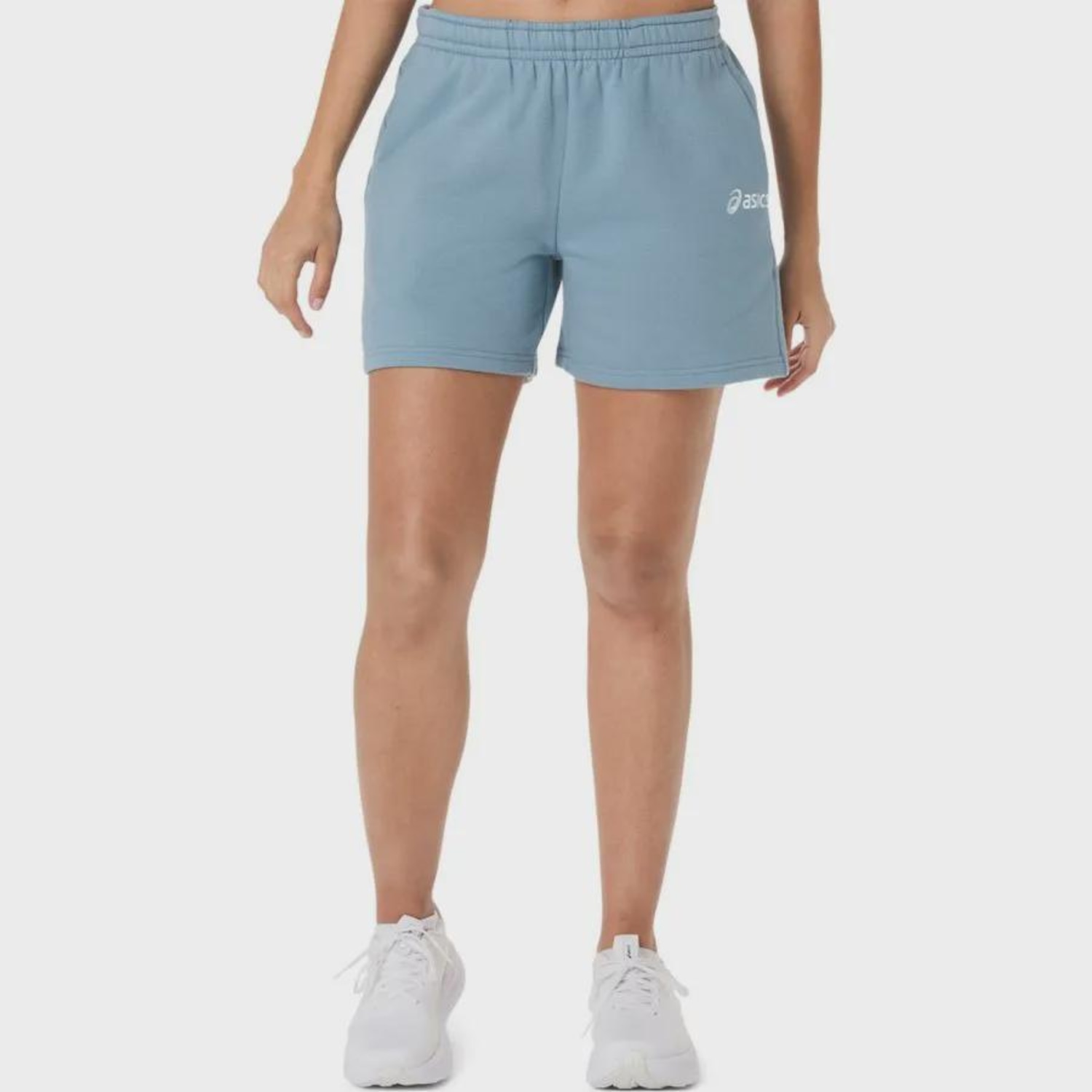 Shorts ASICS Logo Fleece 5In Feminino - Foto 1