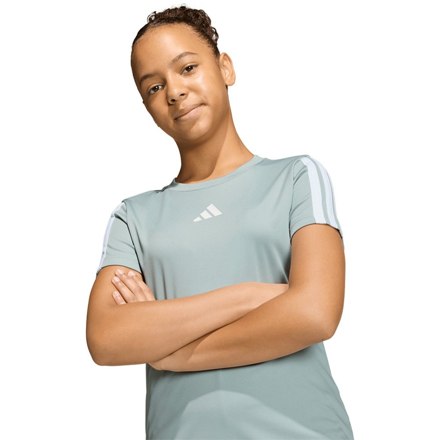 Camiseta adidas Essentials Três Listras - Infantil - Foto 3
