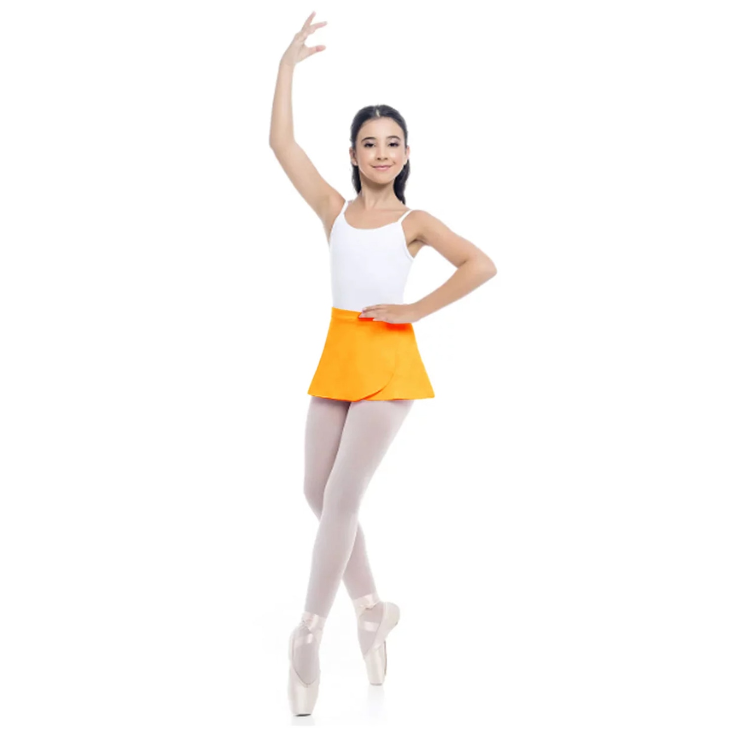 Saia Ballet Só Dança Transpassada - Infantil - Foto 1