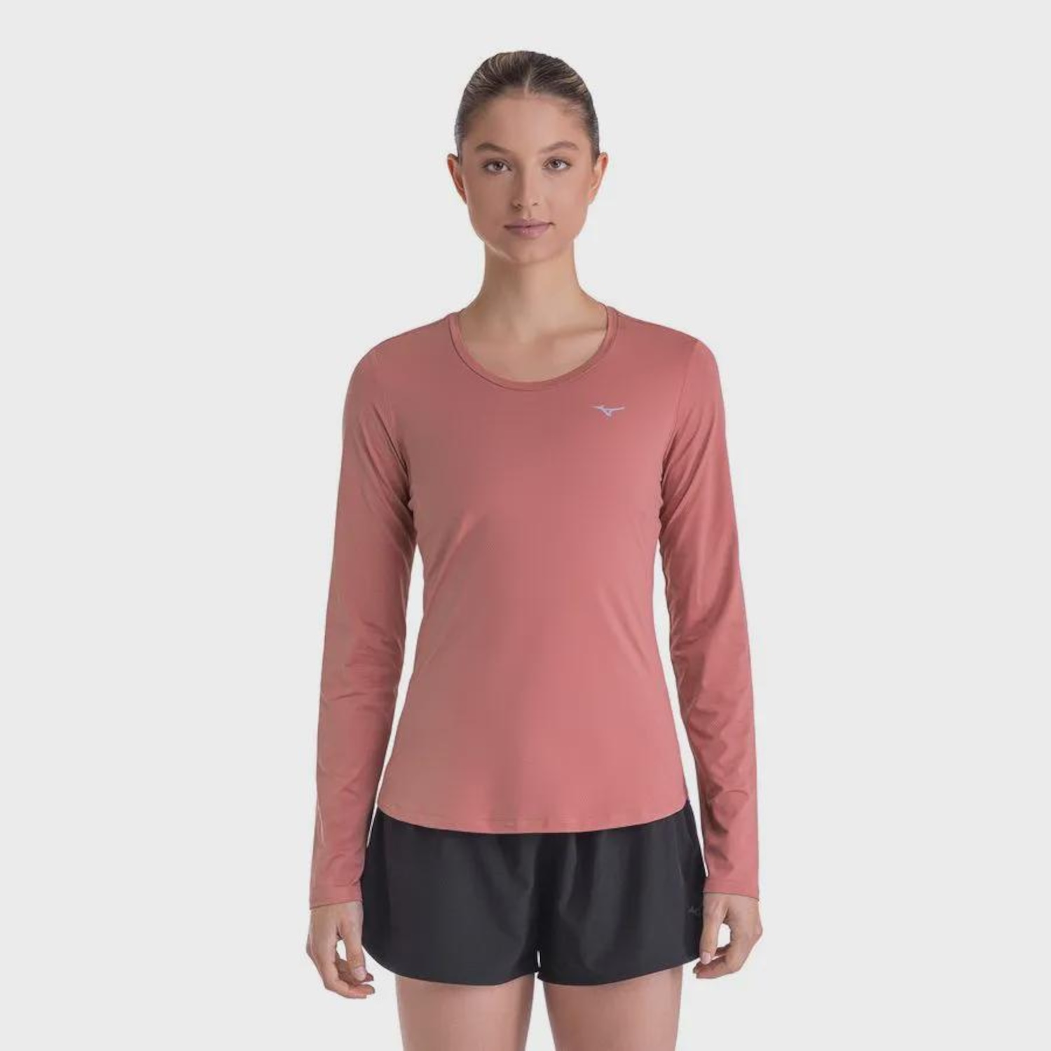 Camiseta Manga Longa de Corrida Mizuno Pro UV +50 Feminino - Foto 1