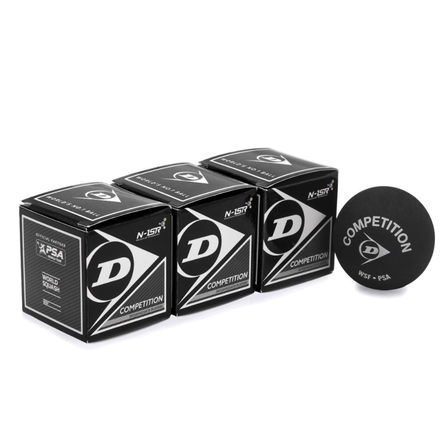 Bola de Squash Dunlop Competition Pack Com 03 Bolas - Unissex - Foto 3