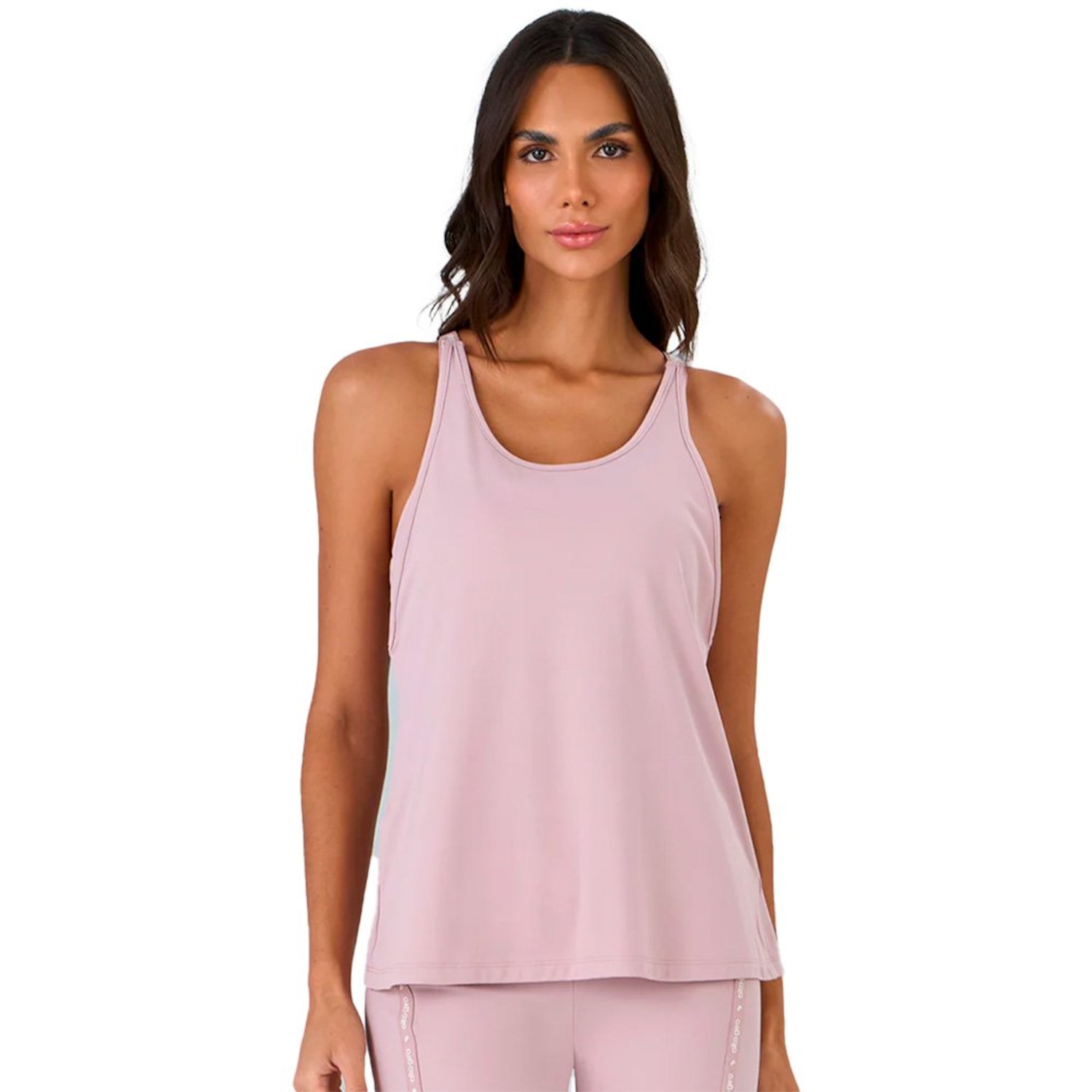 Camiseta Regata Alto Giro Elástico V - Feminina - Foto 1
