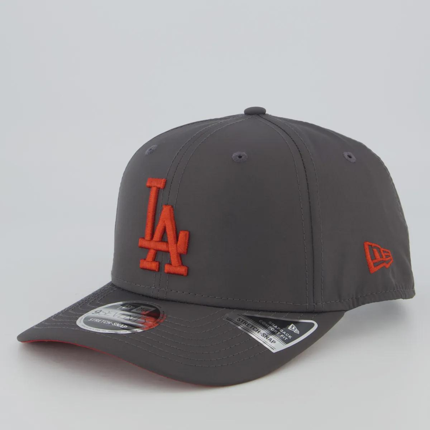 Boné Unissex New Era MLB Los Angeles Dodgers Prolight Graphite 970SS - Aba Curva - Foto 1