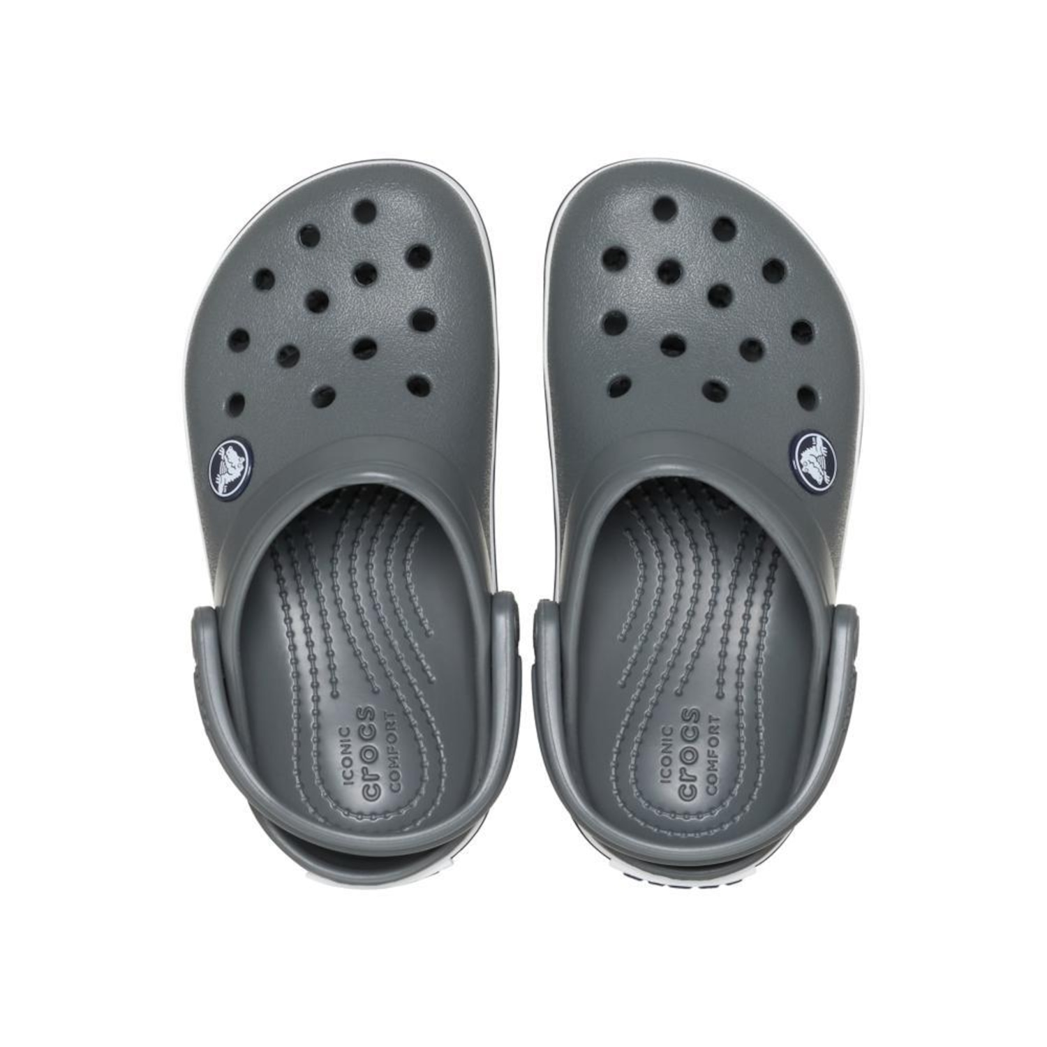 Sandália Crocs Crocband Clog T Slate Infantil - Foto 4