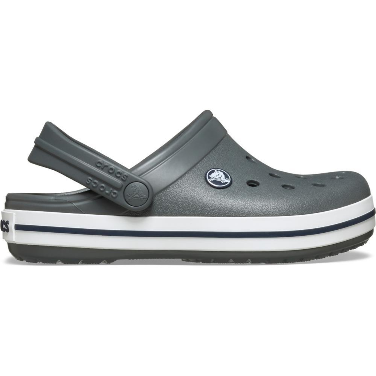 Sandália Crocs Crocband Clog K Slate Infantil - Foto 1