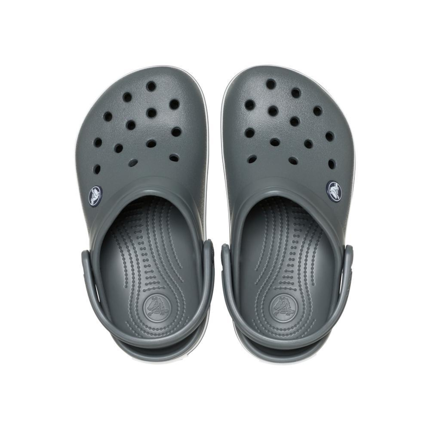 Sandália Crocs Crocband Clog K Slate Infantil - Foto 4