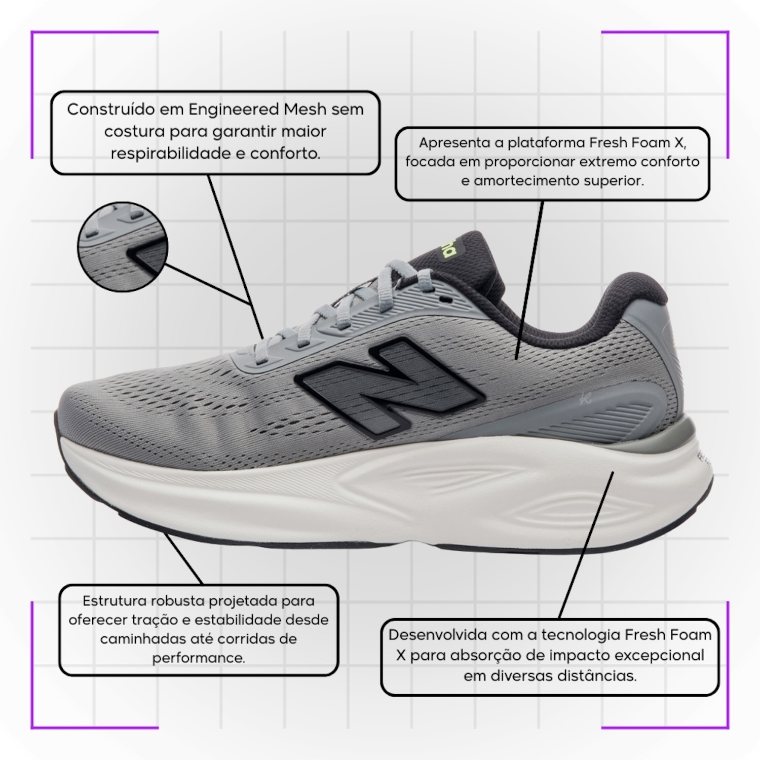 Tênis New Balance Kaiha Road V2 - Masculino - Foto 3