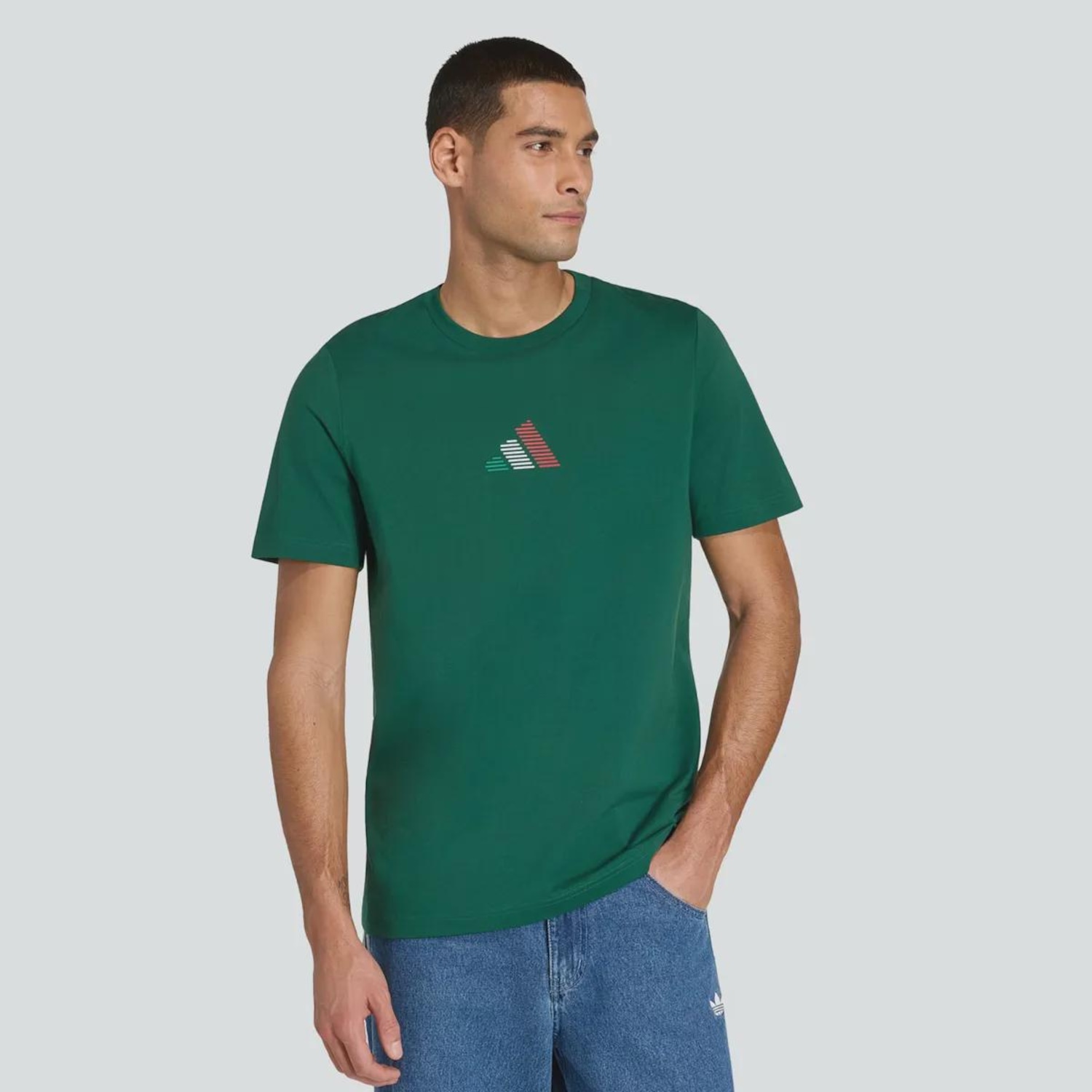 Camiseta do México GR Verde adidas - Masculina - Foto 1