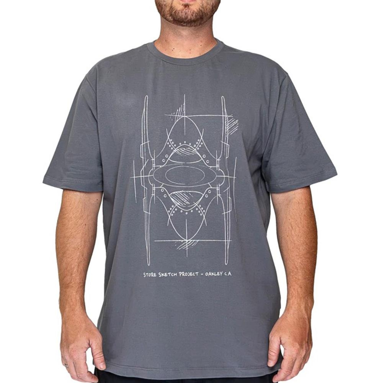 Camiseta Oakley O-Store Sketch SS WT26 Masculina - Foto 1