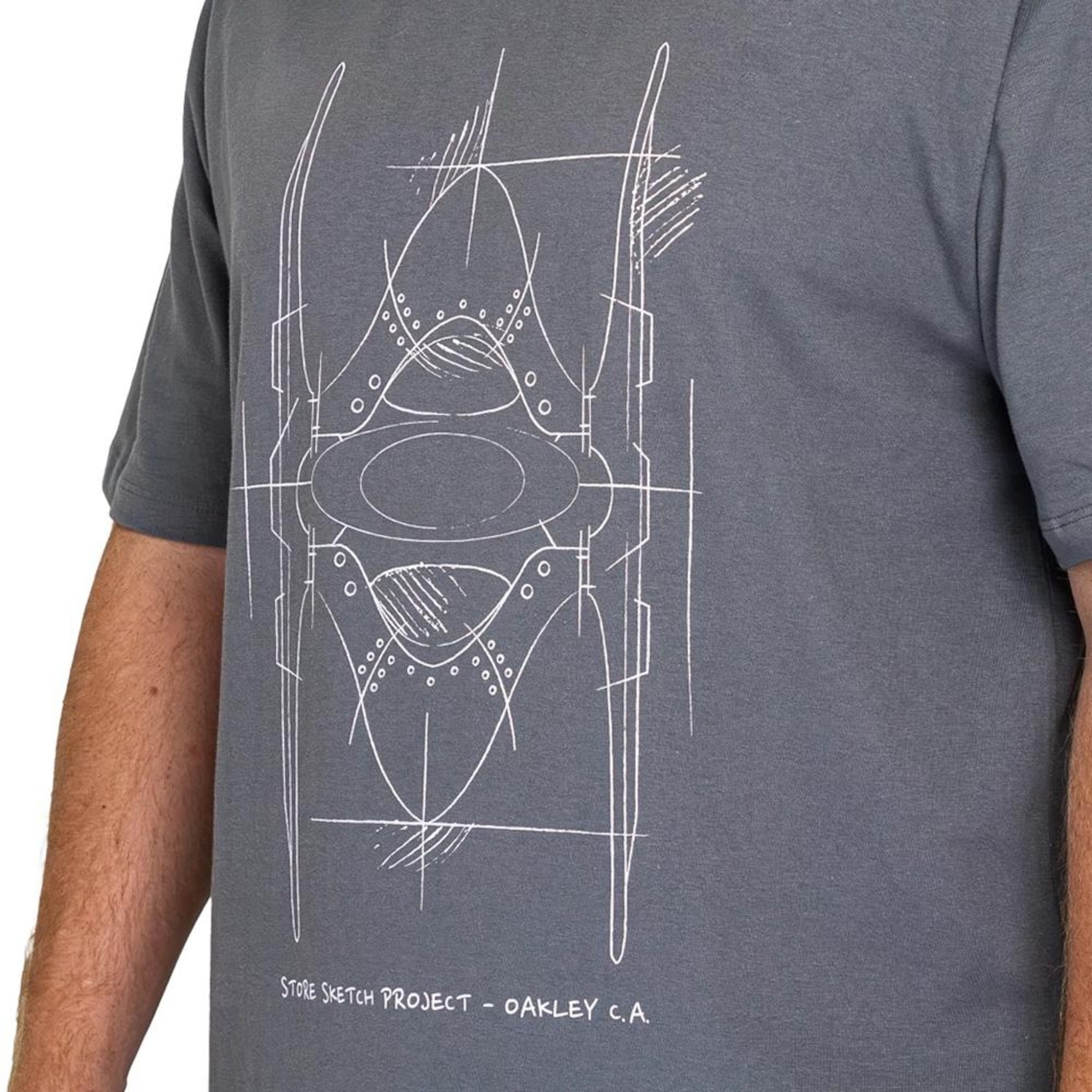 Camiseta Oakley O-Store Sketch SS WT26 Masculina - Foto 3