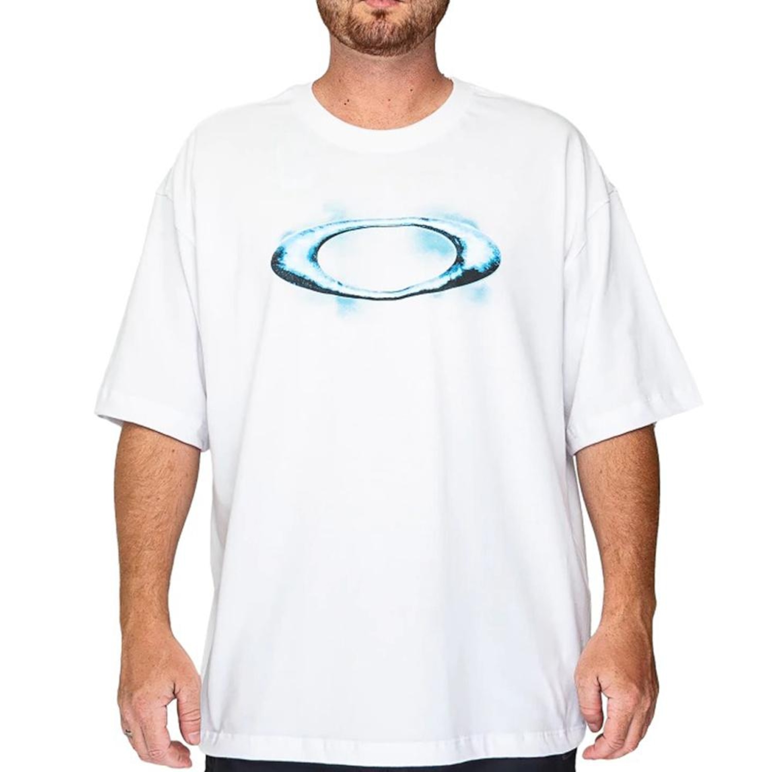 Camiseta Oakley Icy Ellipse SS WT26 Masculina - Foto 1