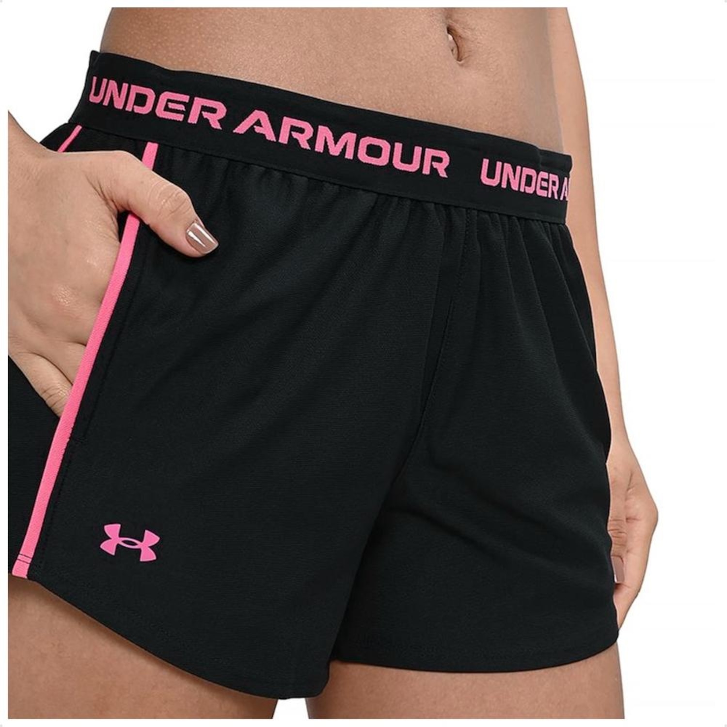 Shorts Under Armour Treino Tech Play Up Feminino - Foto 1