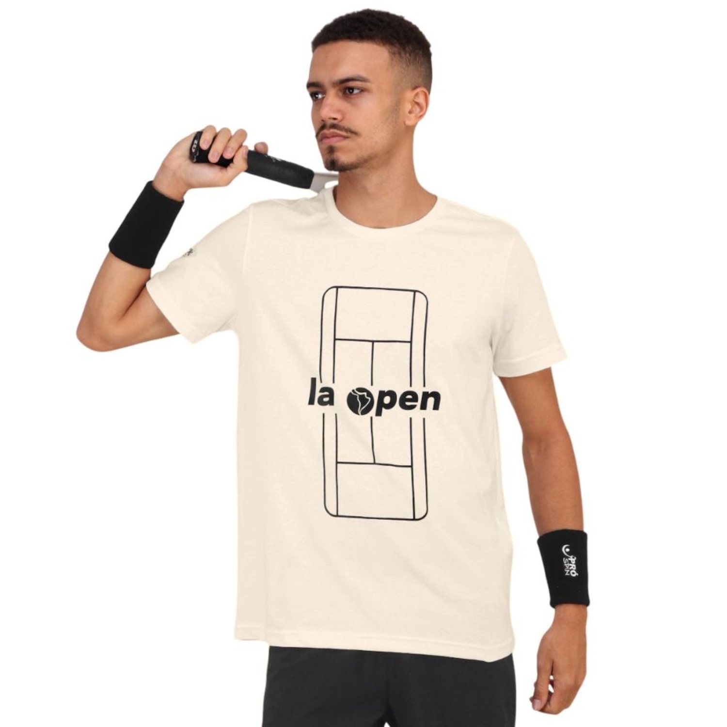 Camiseta Pró Spin La Open Quadra - Masculina - Foto 1