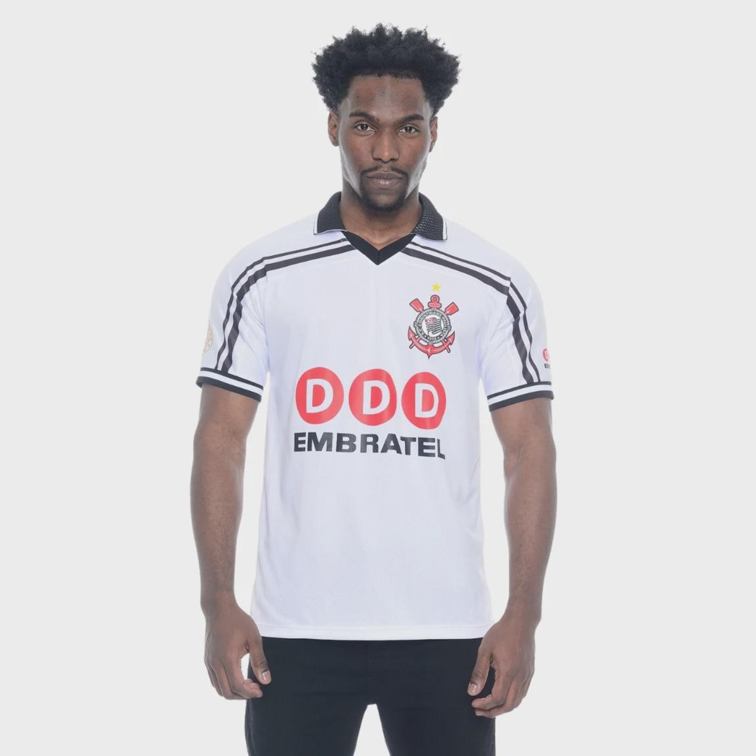 Camisa do Corinthians Retrô Braziline  - Masculina - Foto 1