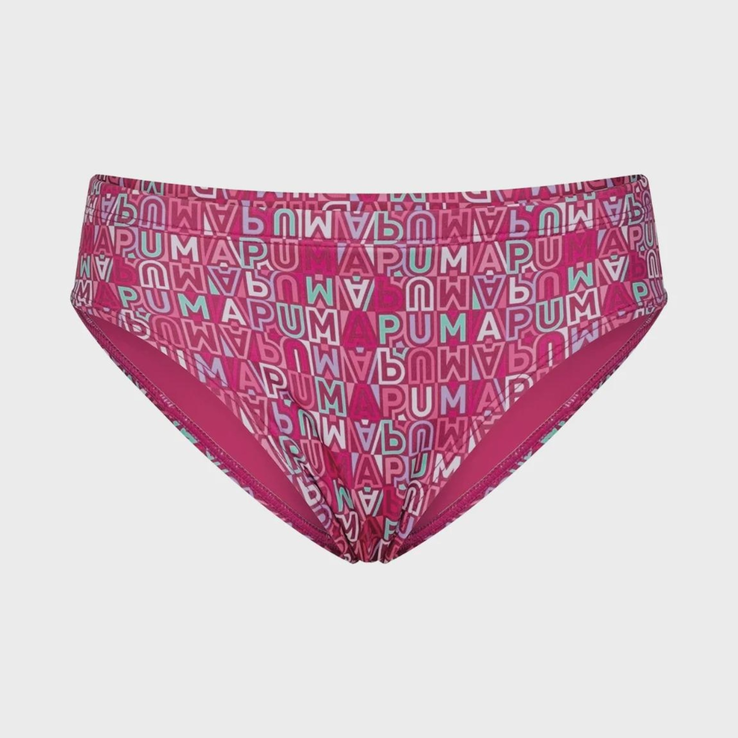Calcinha do Biquini Puma Estampada - Infantil - Foto 1