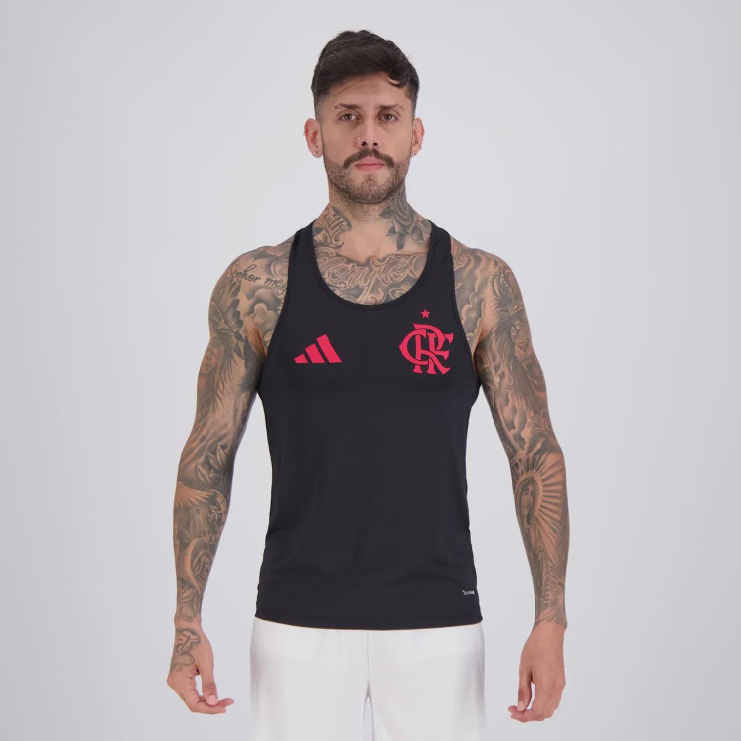 Regata do Flamengo 3S adidas - Masculina - Foto 1