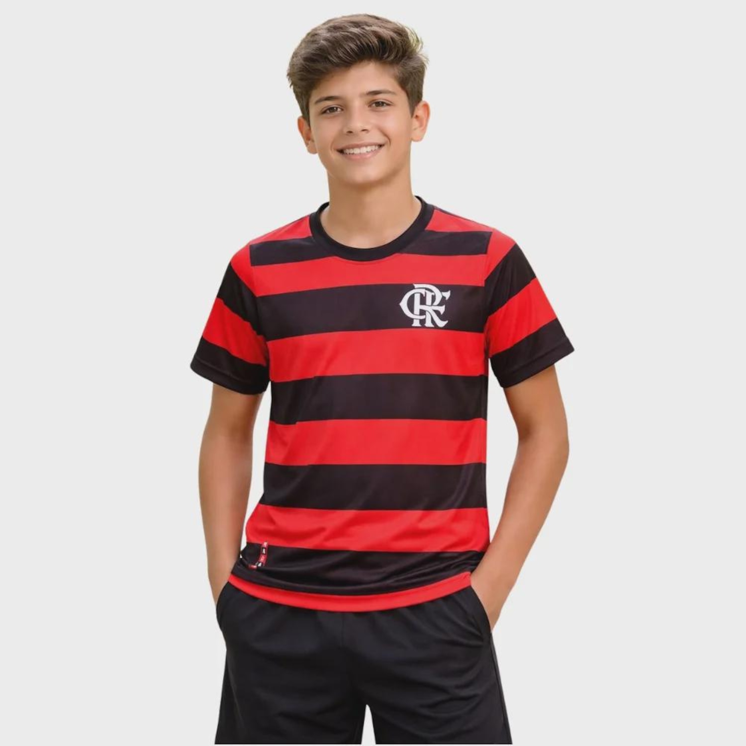 Camiseta do Flamengo Home Betel - Infantil - Foto 1