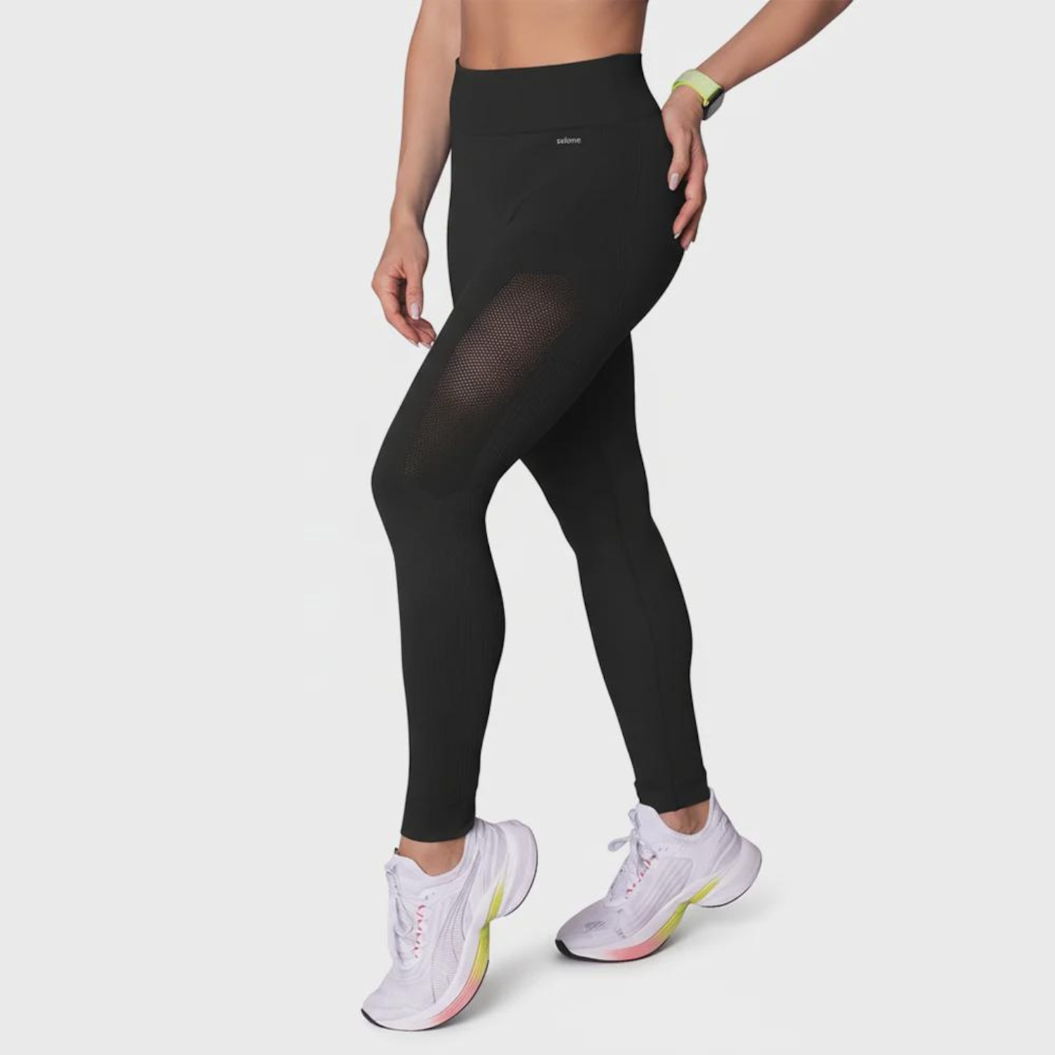Calça Legging Selene Fitness Sem Costura - Feminina - Foto 1