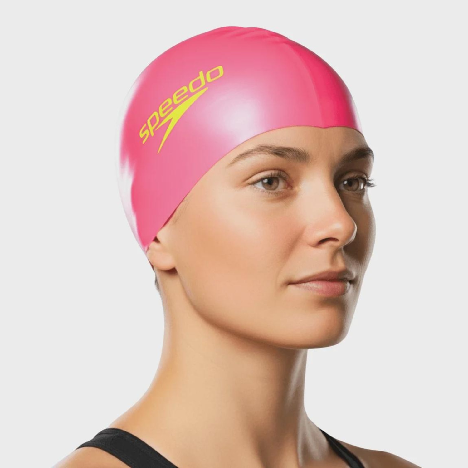 Touca de Natação Speedo Flat Lisa Em Silicone Adulta - Foto 1
