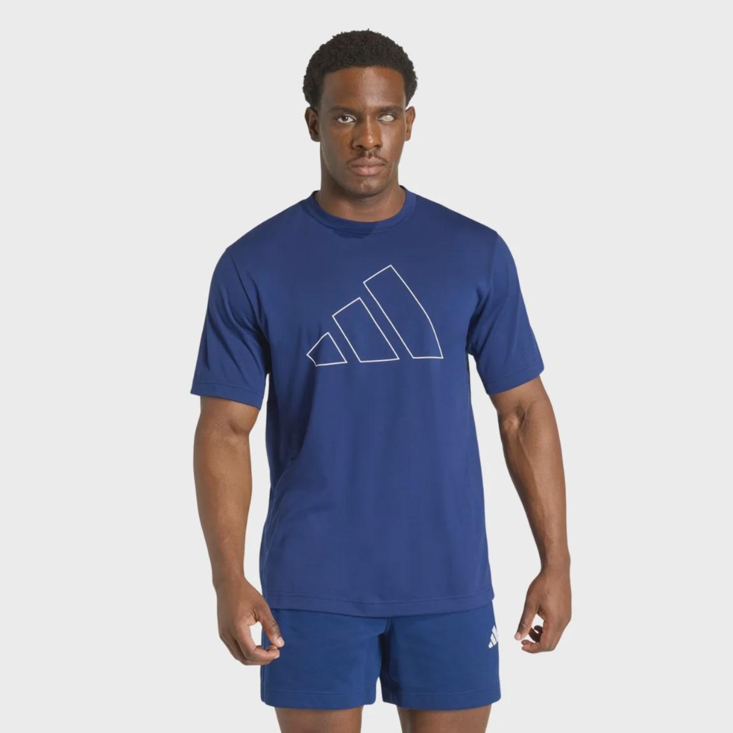 Camiseta adidas Workout Big Logo Essentials Masculina - Foto 1