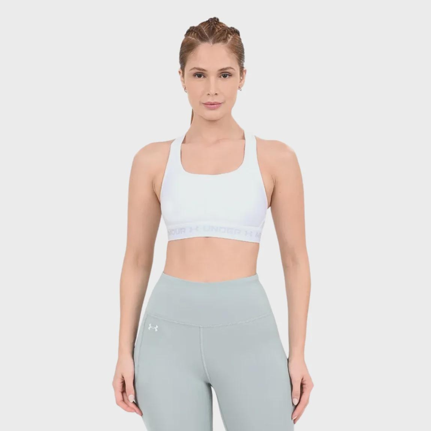 Top Under Armour Treino Crossback MID - Feminino - Foto 1
