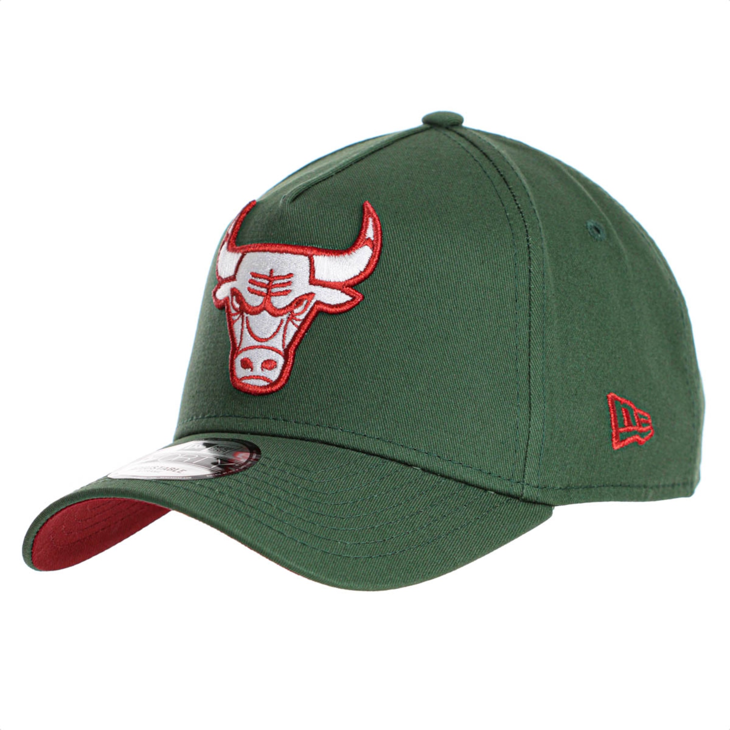 Boné Adulto New Era Chicago Bulls NBA Aba Curva - Foto 1