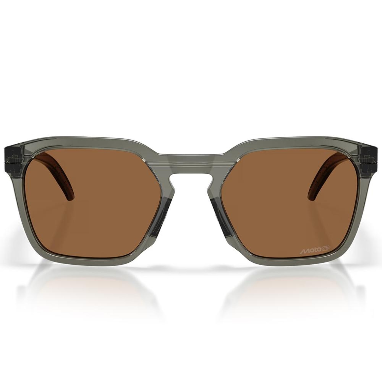 Óculos de Sol Oakley Unissex HSTN SQ MotoGP Grey Smoke Prizm Bronze - Foto 3