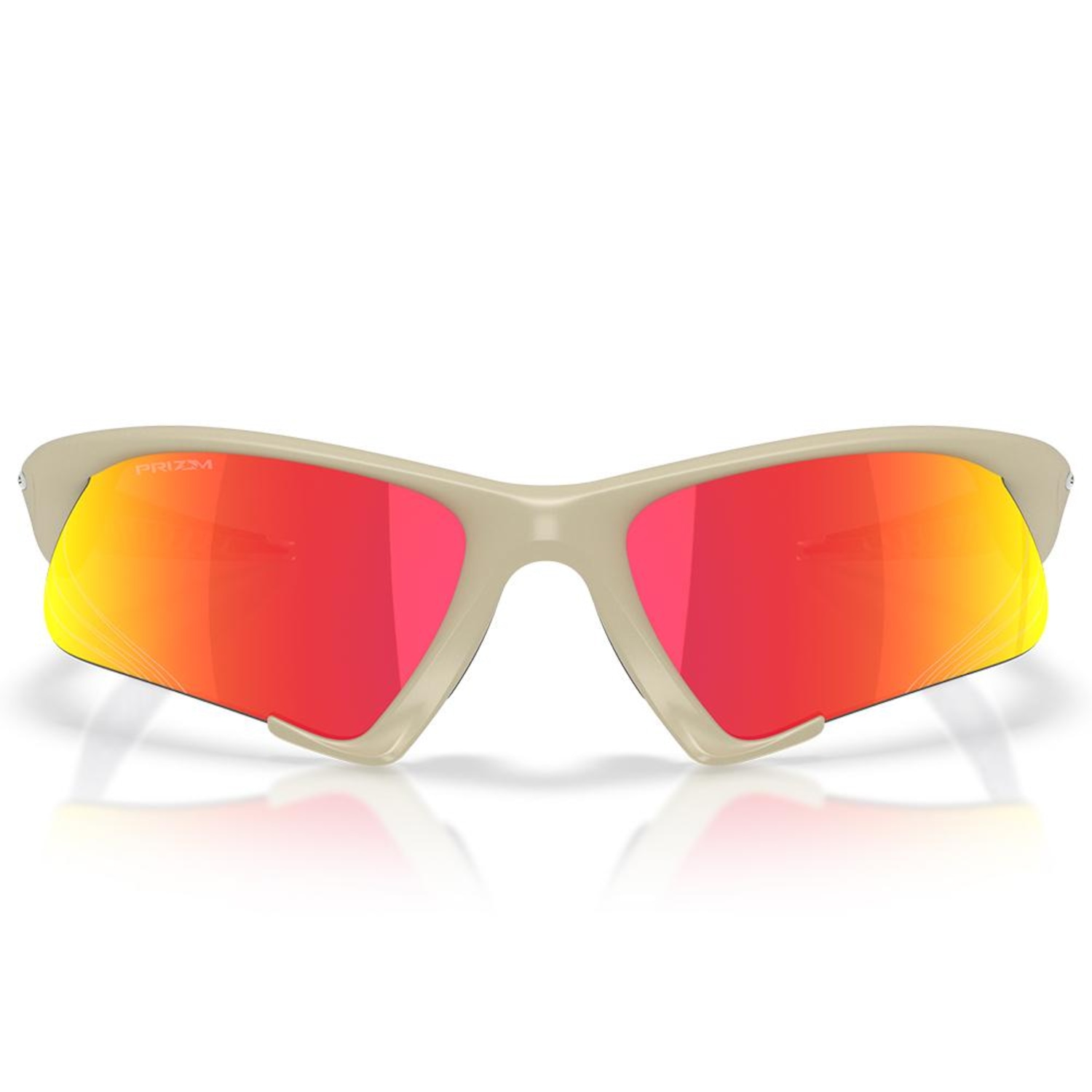 Óculos de Sol Unissex Oakley Suture Jacket Matte Sand Prizm Ruby - Foto 3