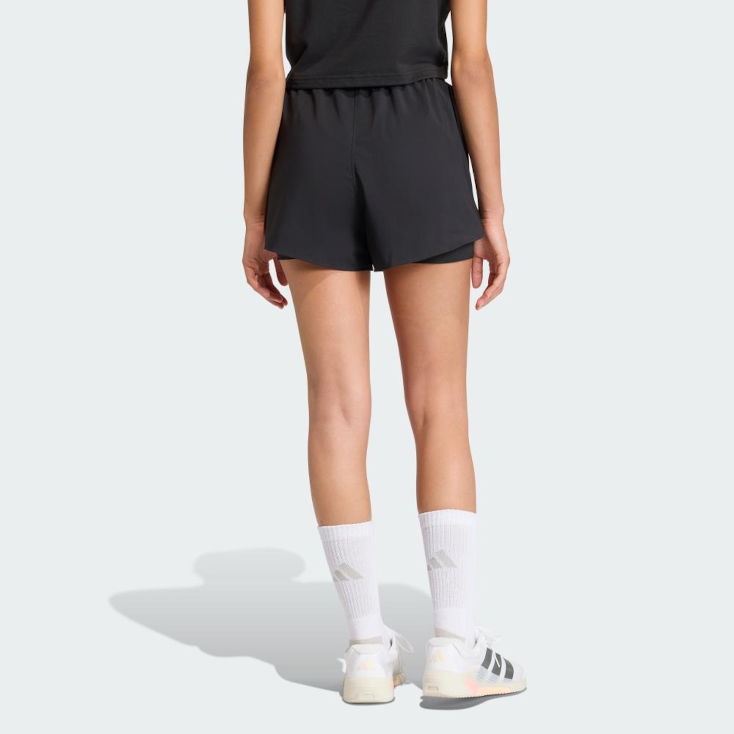 Shorts de Treino 2 em 1 D4T Go To adidas Feminino - Foto 3